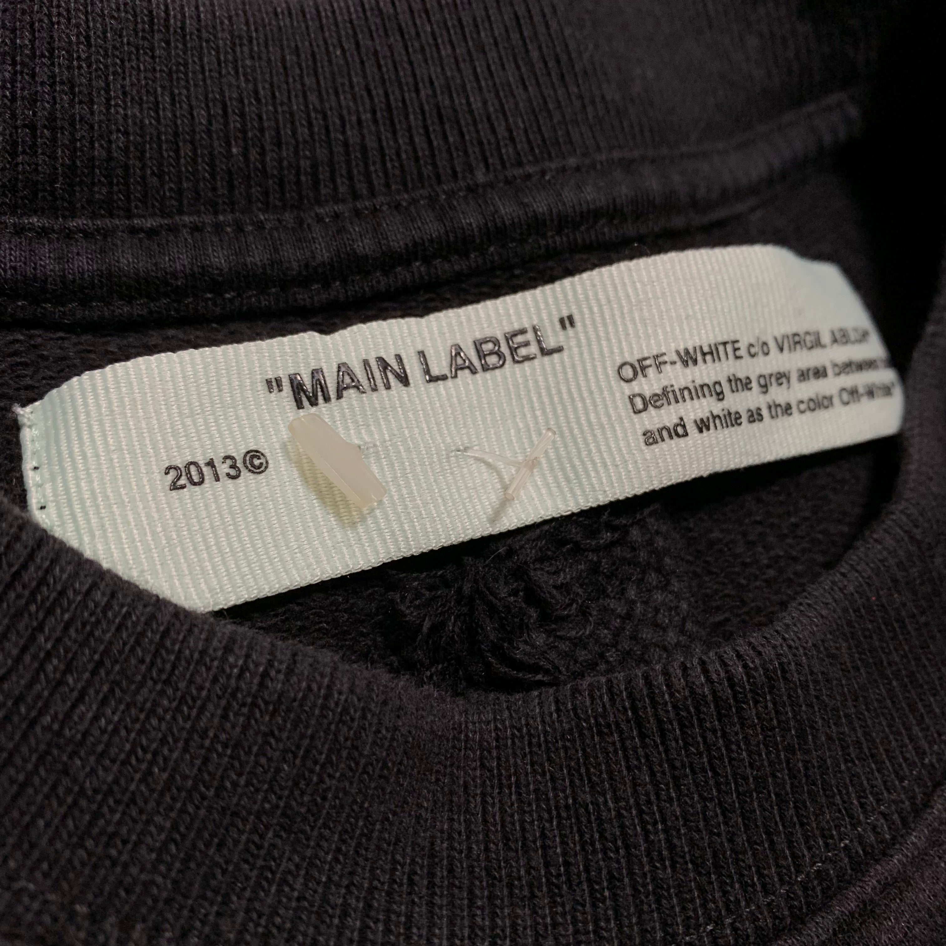 Off White XS Impressionism Arrows Black Sweatshirt Crewneck Virgil Abloh