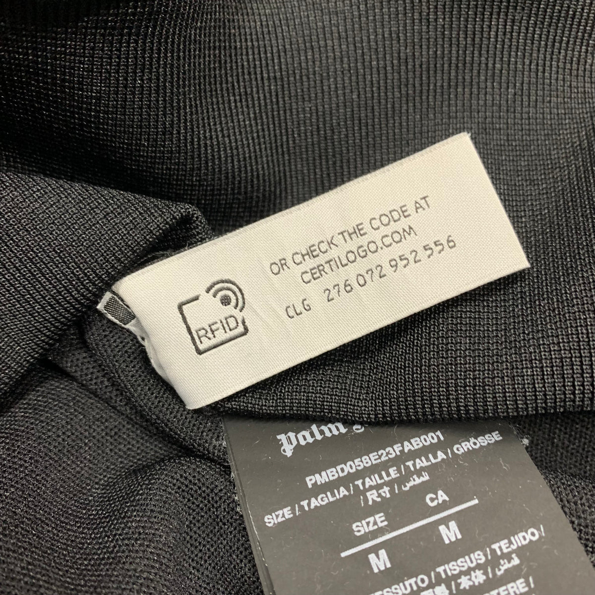 Palm Angels Medium Jacket Classic Stripe Black Track Jacket