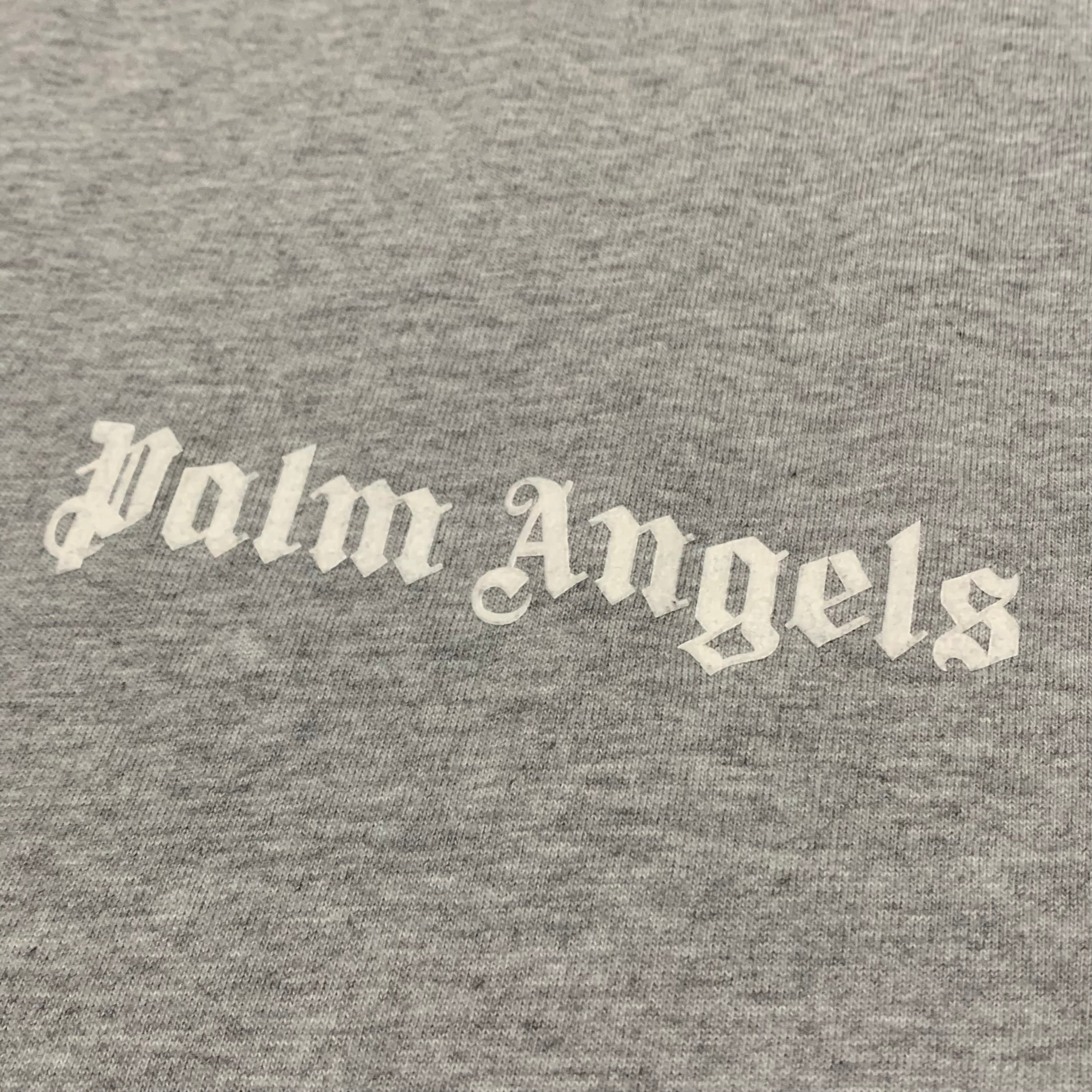Palm Angels Small Logo Grey Tee