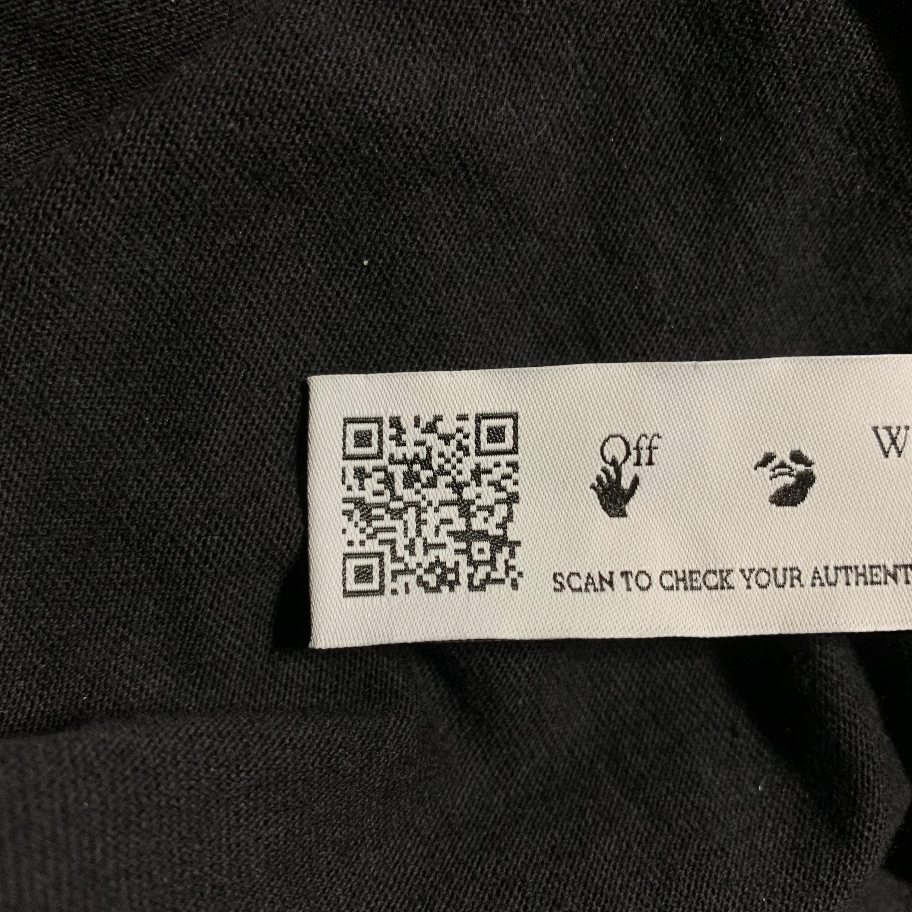 Off White Small Caravaggio Arrows Black Tee 'Till The End' Virgil Abloh