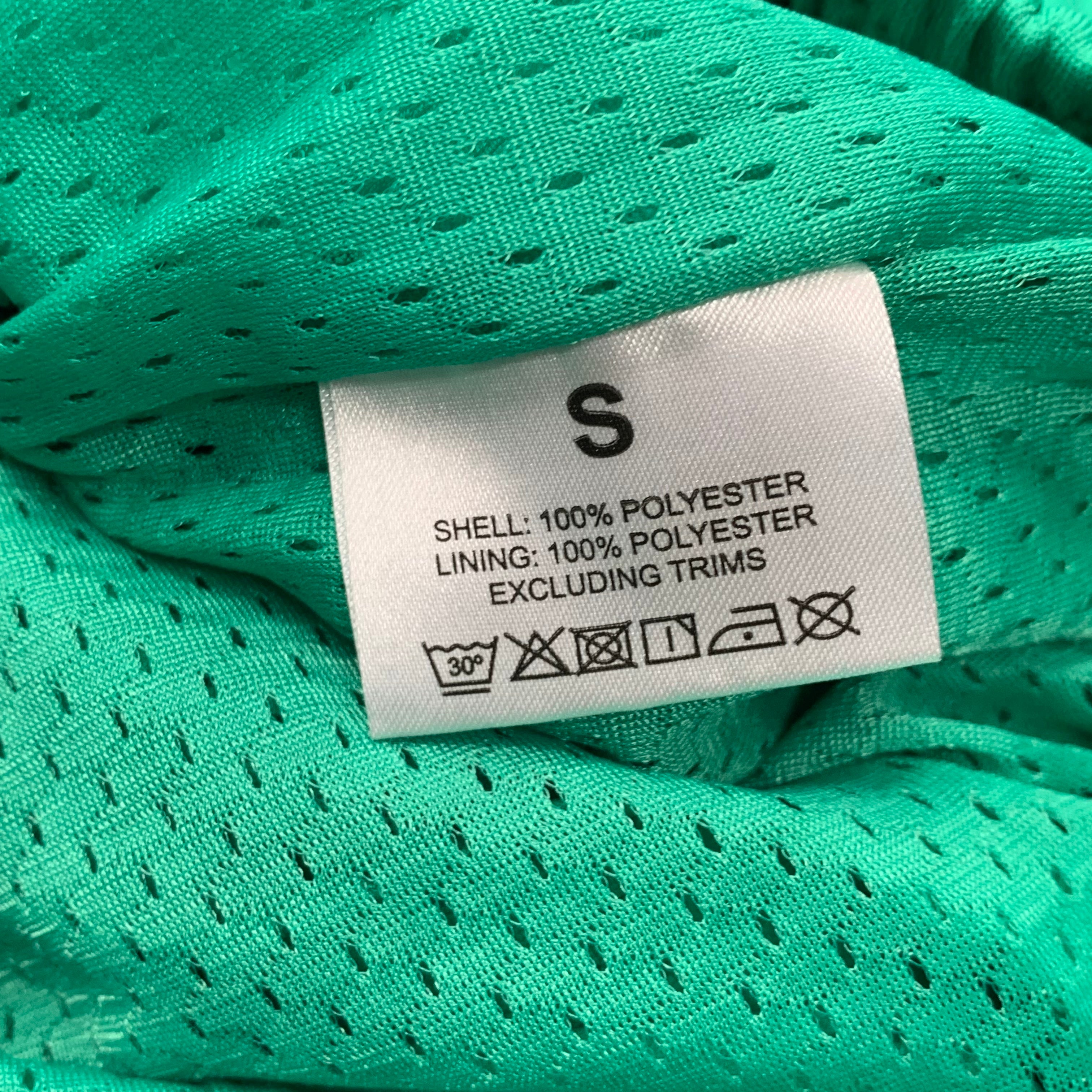 Represent Small Shorts Owners Club Island Green Zip Mesh Bottoms