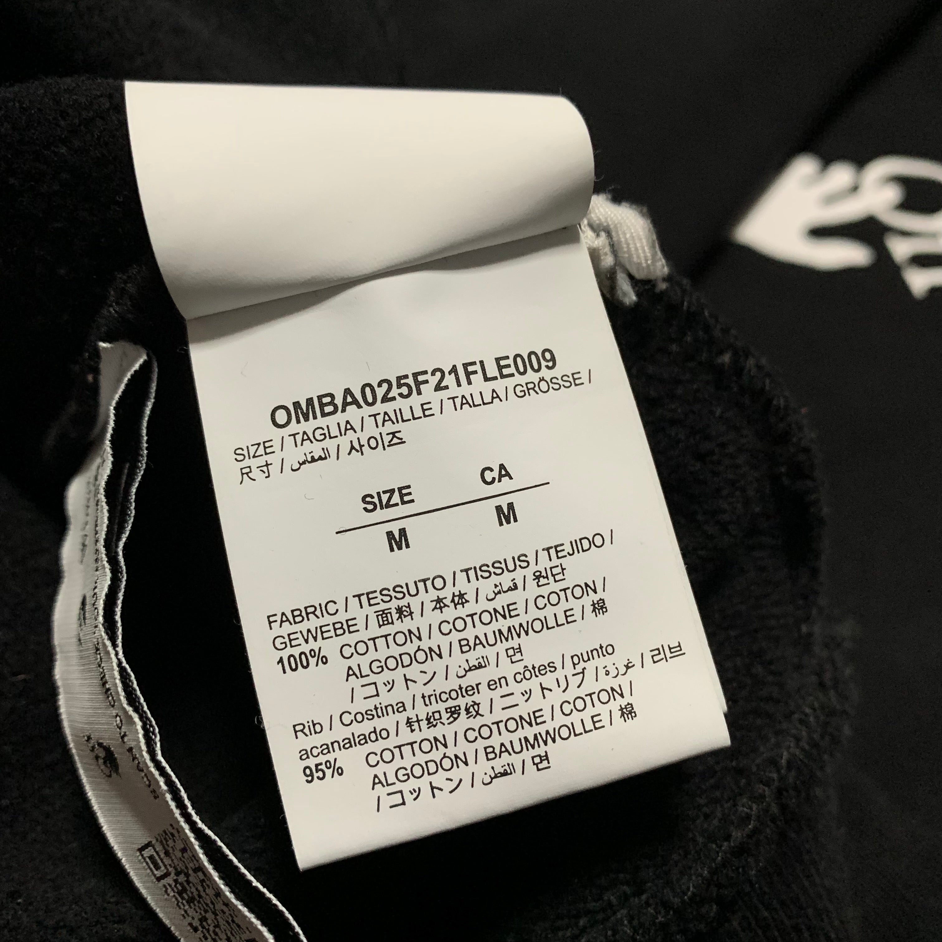 Off White Medium Caravaggio Graphic Black Sweatshirt Crewneck Virgil Abloh