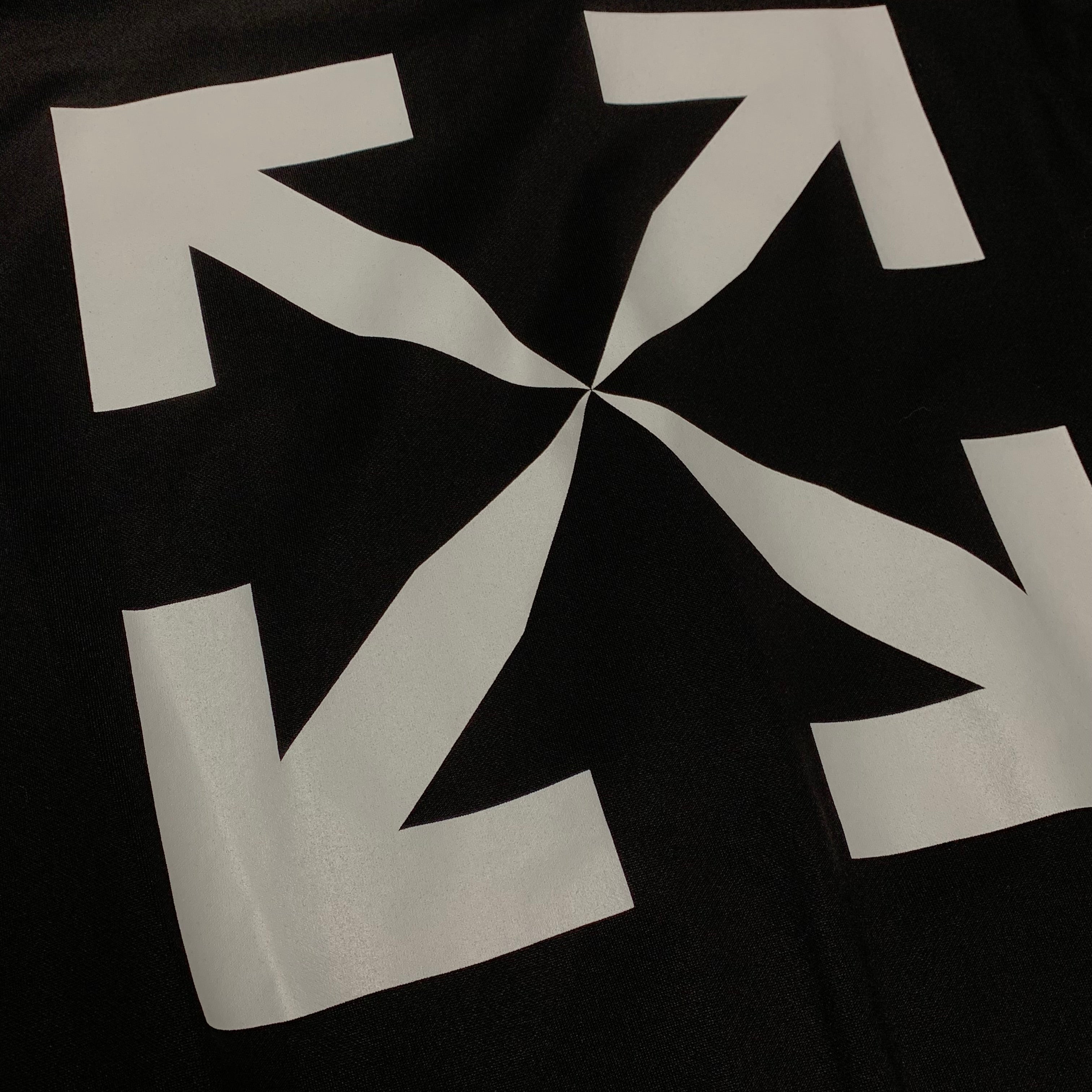 Off White Small Jacket Single Arrows Black Track Top Jacket Virgil Abloh