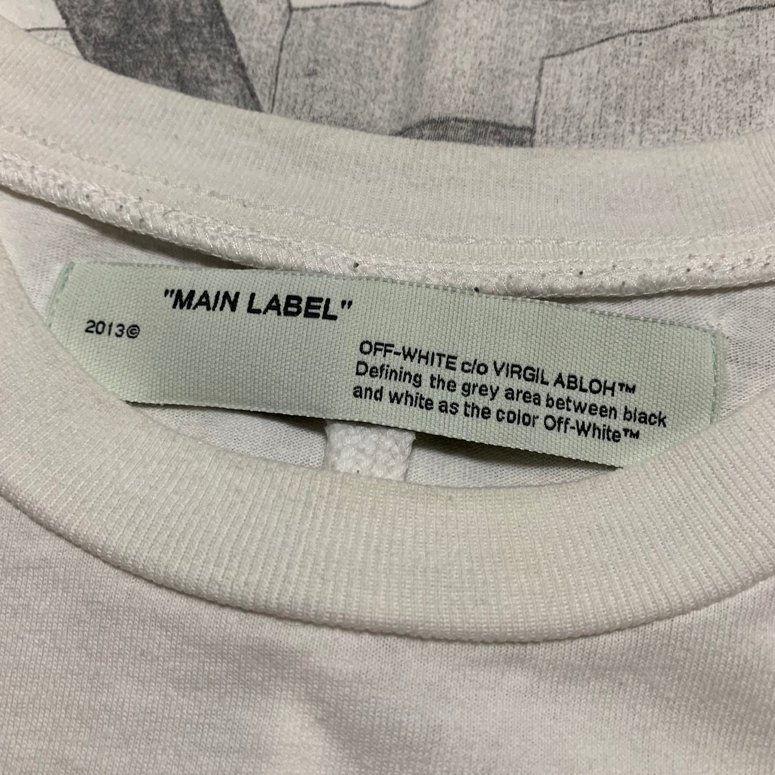 Off White Small Arrows 3D White Tee Virgil Abloh