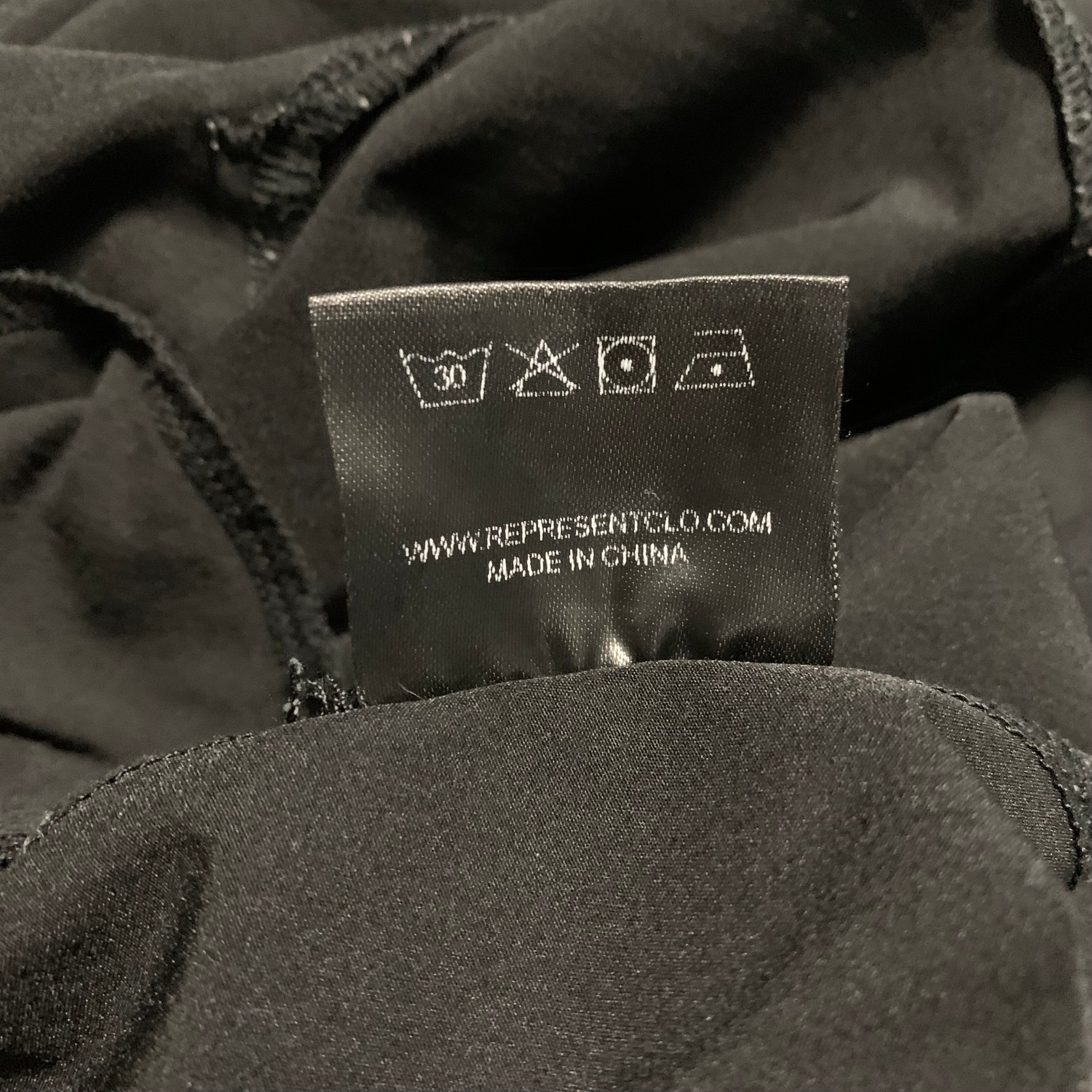 Represent Medium Blanks 247 Black Track Pant Bottoms