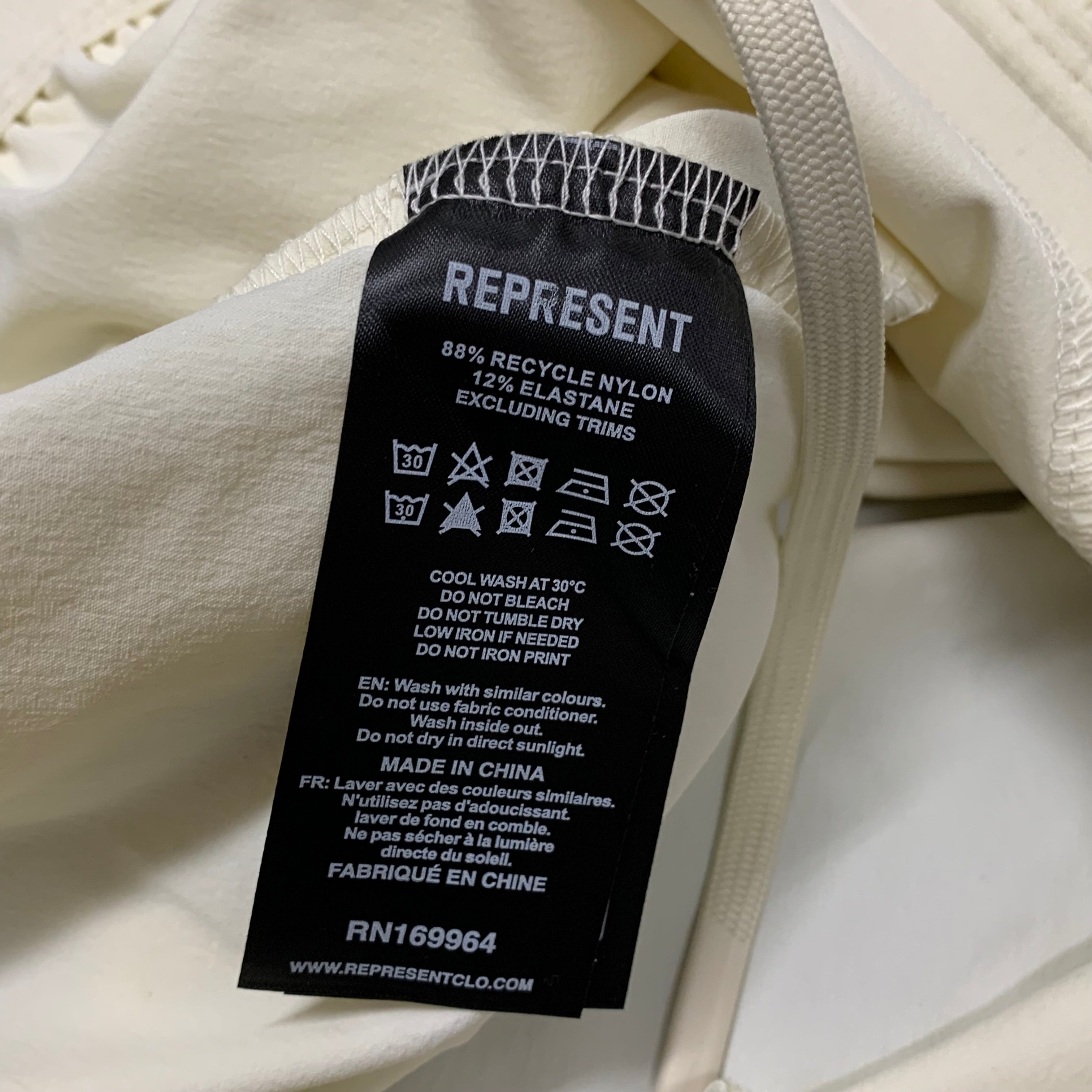 Represent XL Shorts Team 247 Fused Cream White Shorts Bottoms