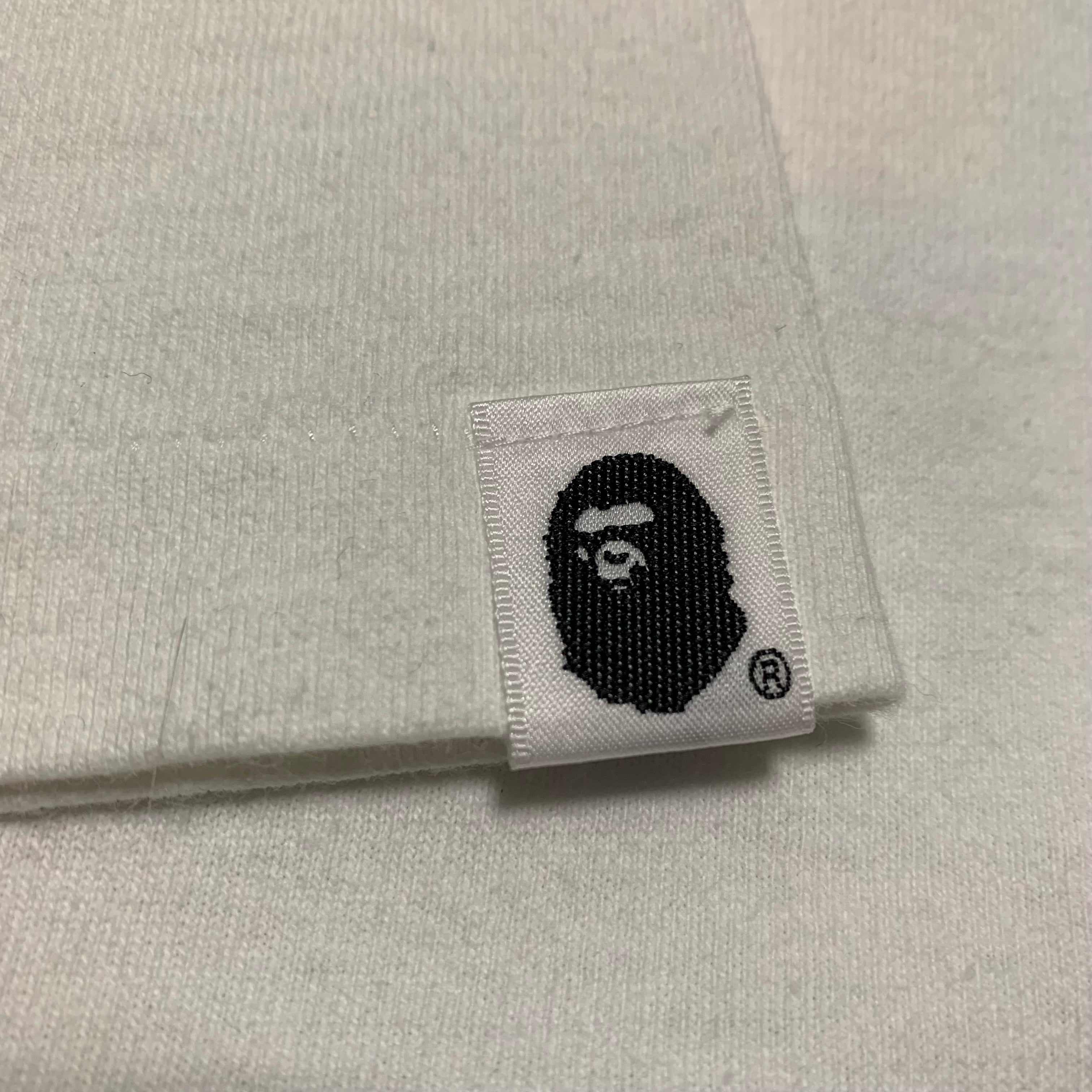 Bape Large Undefeated Surfing Ape Head White Tee A Bathing Ape