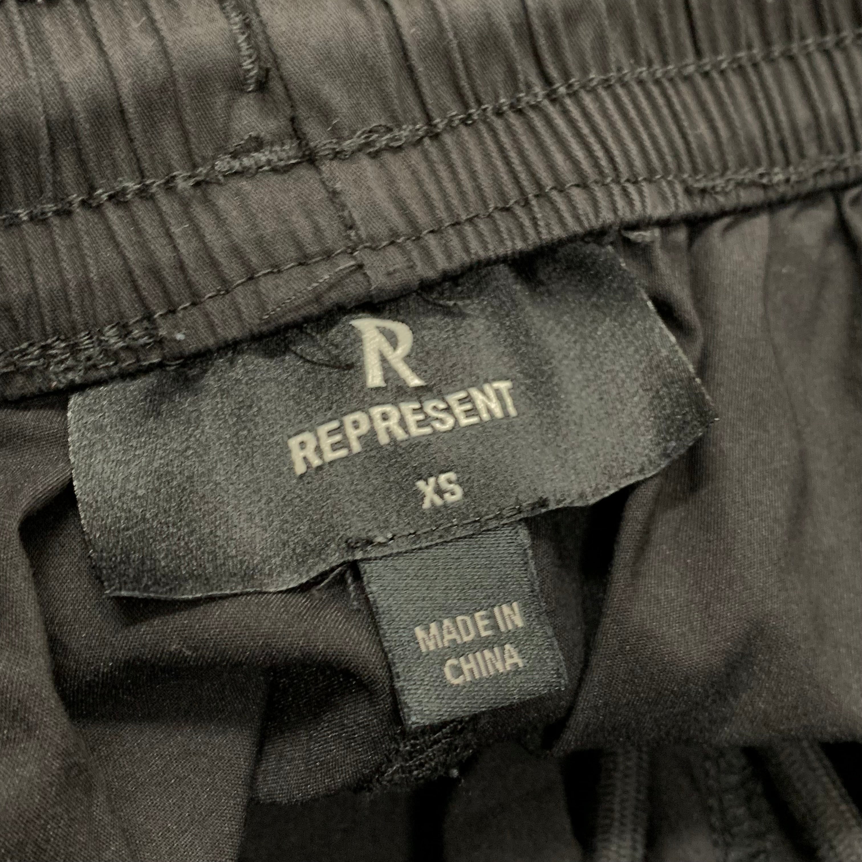 Represent XS Shorts Jet Black Bottoms (RRP £105)