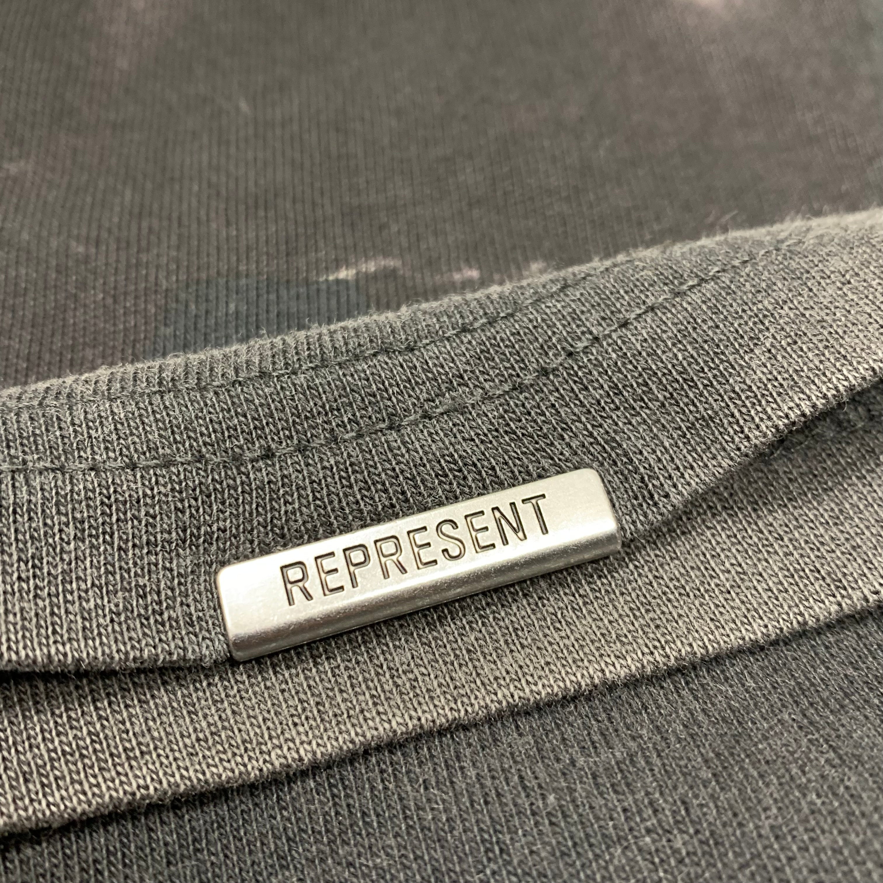 Represent Small Tee Thoroughbred Dog Vintage Black T-Shirt