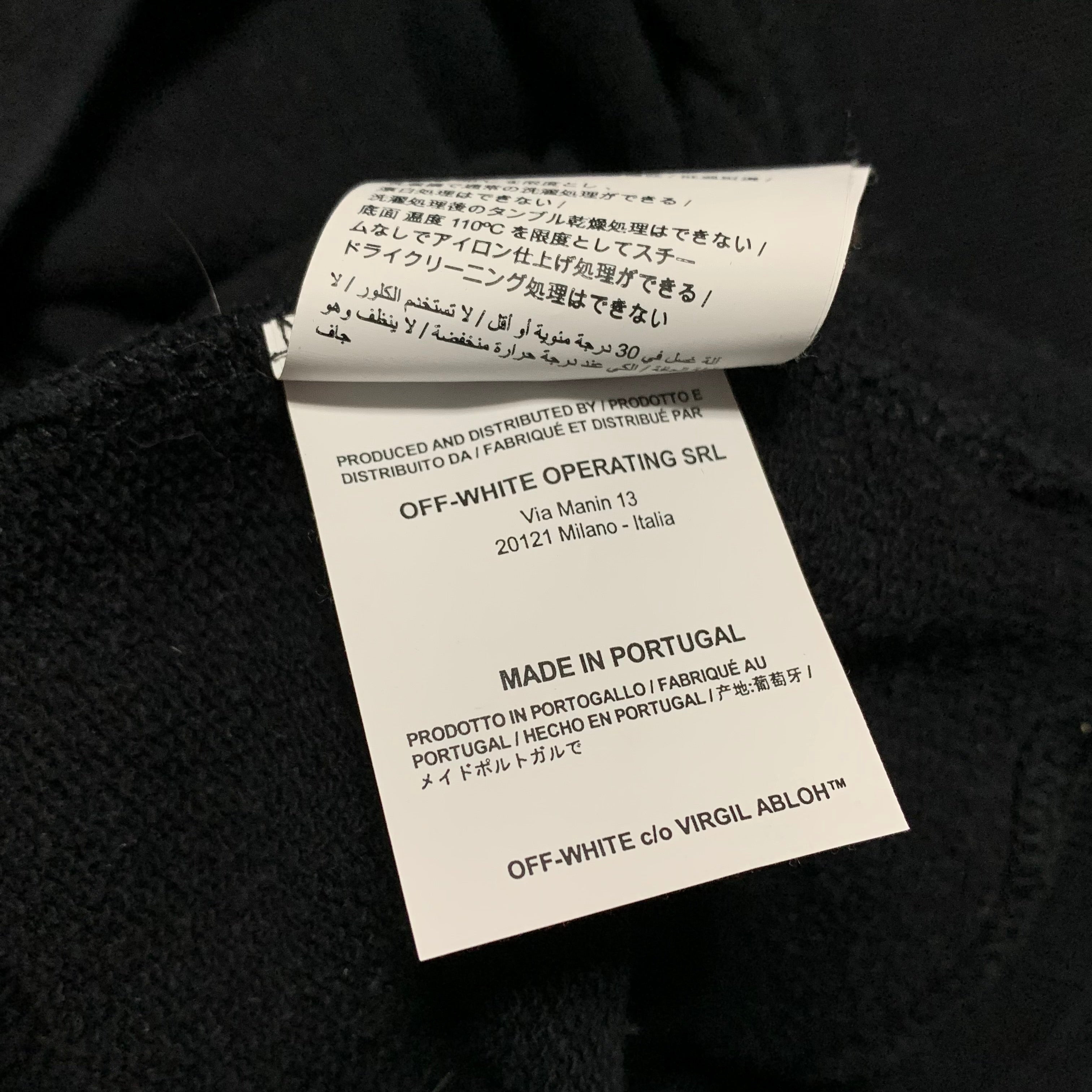 Off White Large Impressionism Arrows Black Sweatshirt Crewneck Virgil Abloh