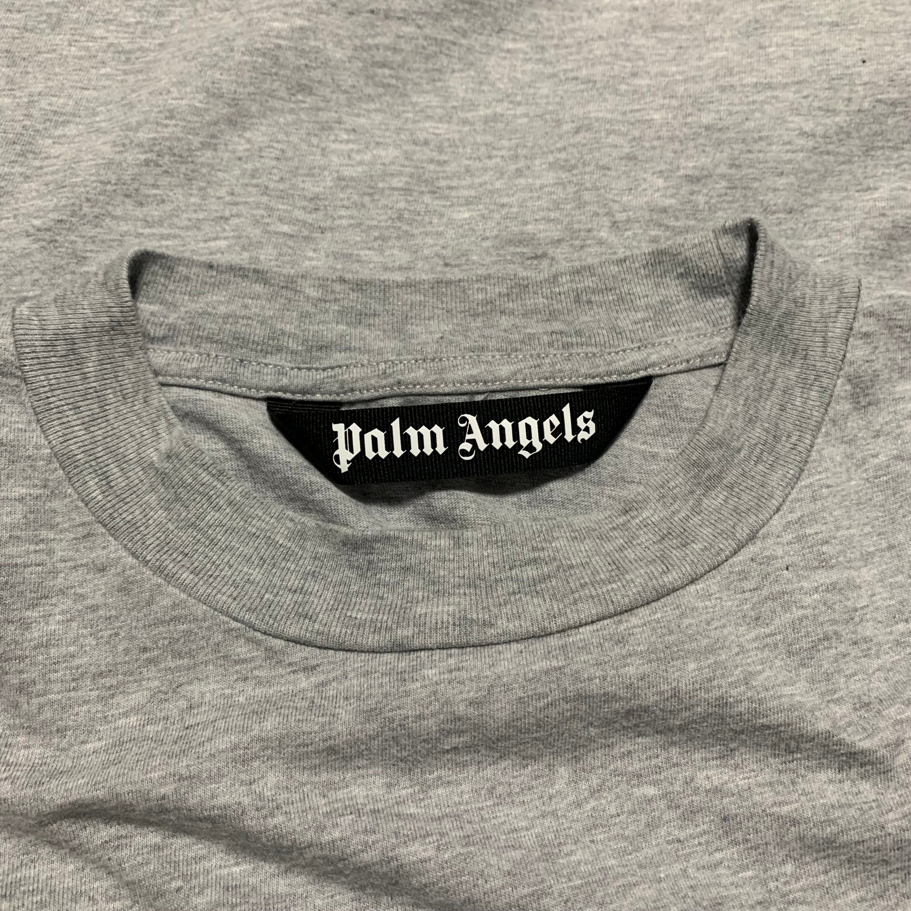 Palm Angels Medium Pirate Bear Grey Tee