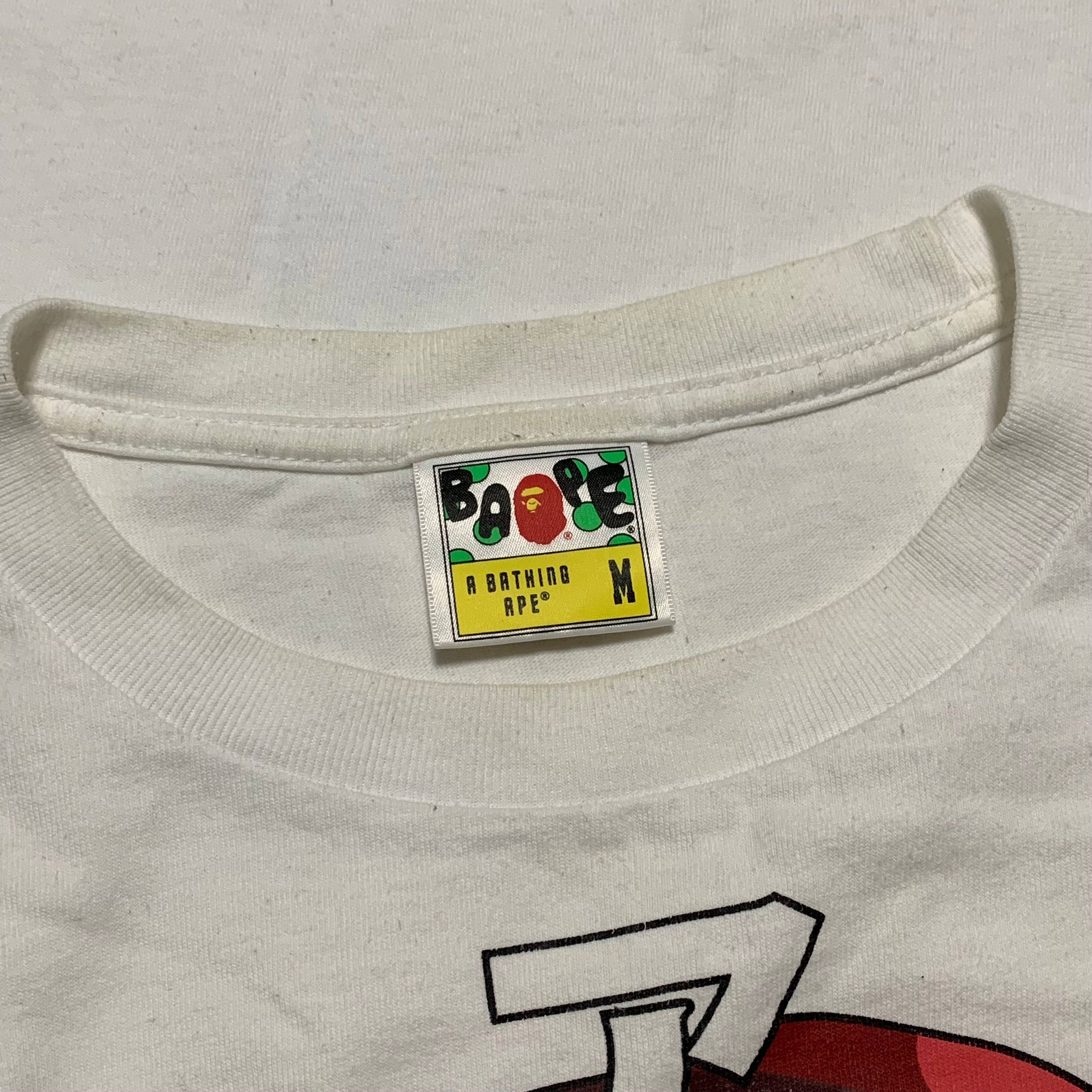 Bape Medium Katakana Ape Head Red Camo White Tee A Bathing Ape