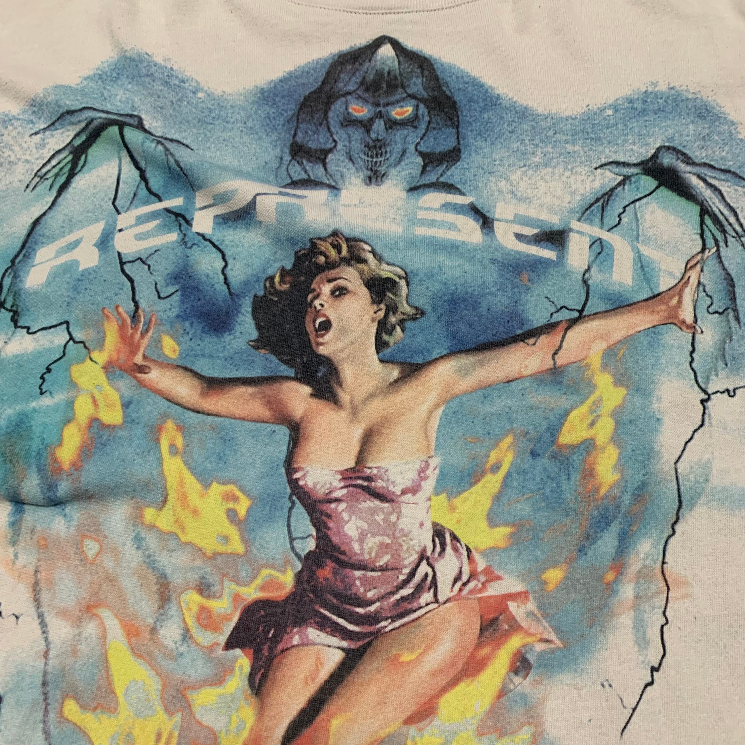 Represent Small Spirit Reaper Vintage White Tee