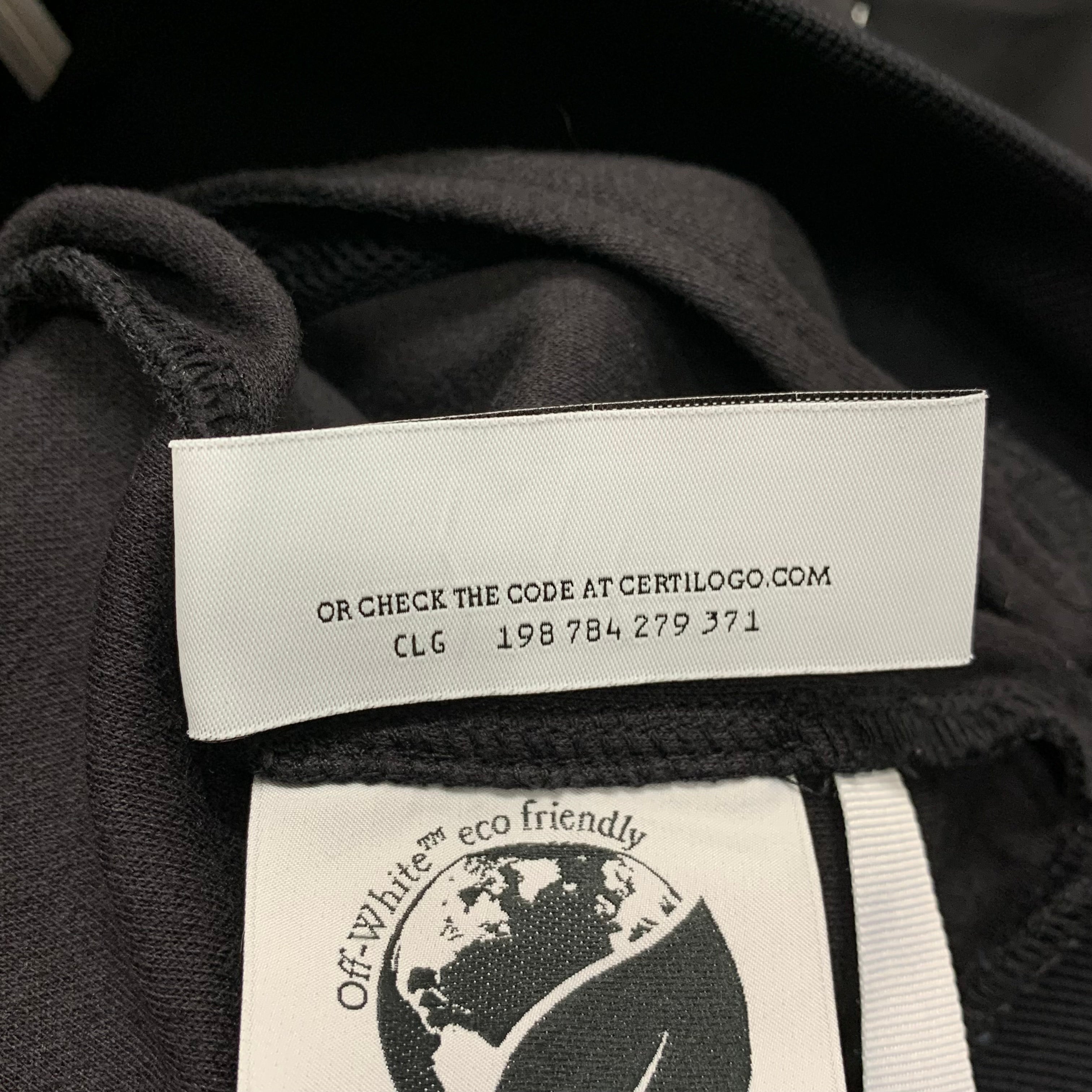 Off White Small Jacket Single Arrows Black Track Top Jacket Virgil Abloh