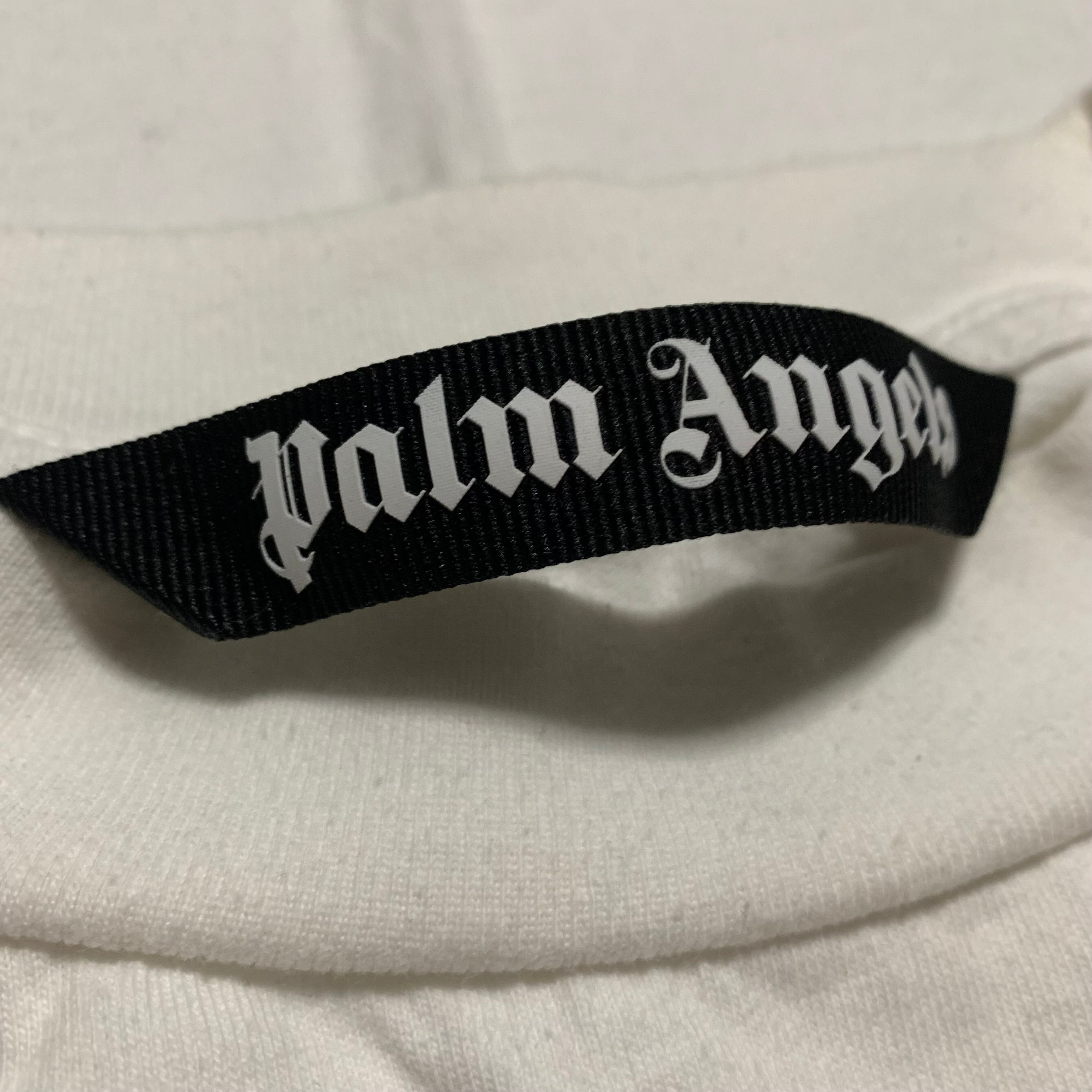 Palm Angels XL Los Angels Sprayed White Tee