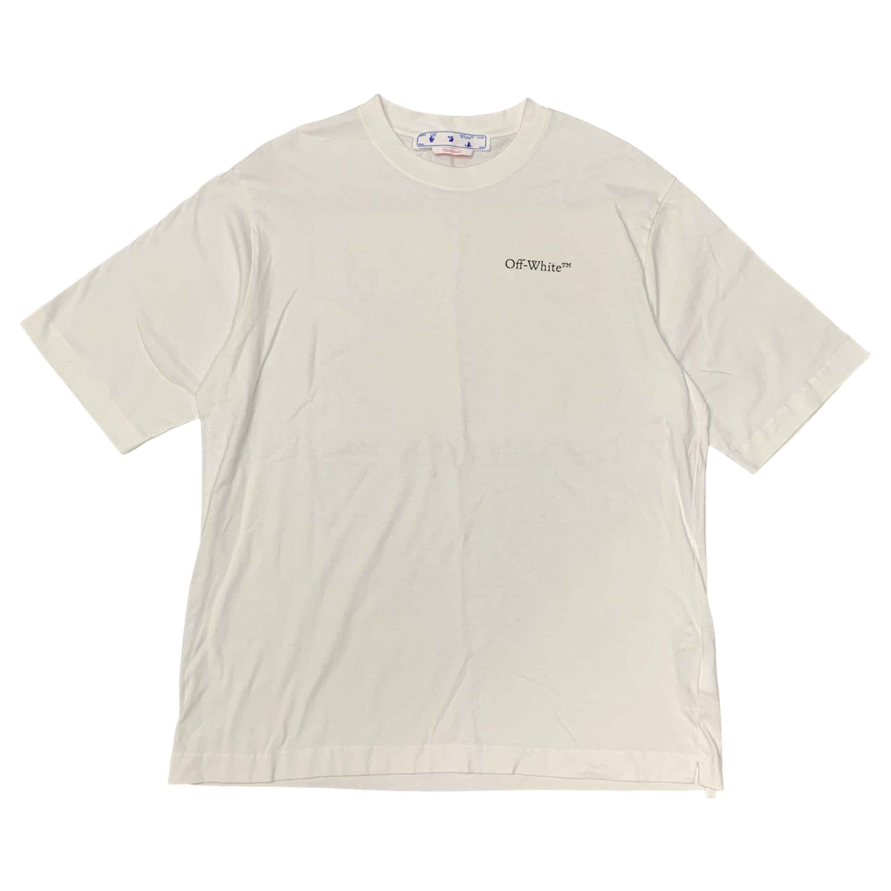 Off White Large Tee Caravaggio Graphic White T-Shirt Virgil Abloh