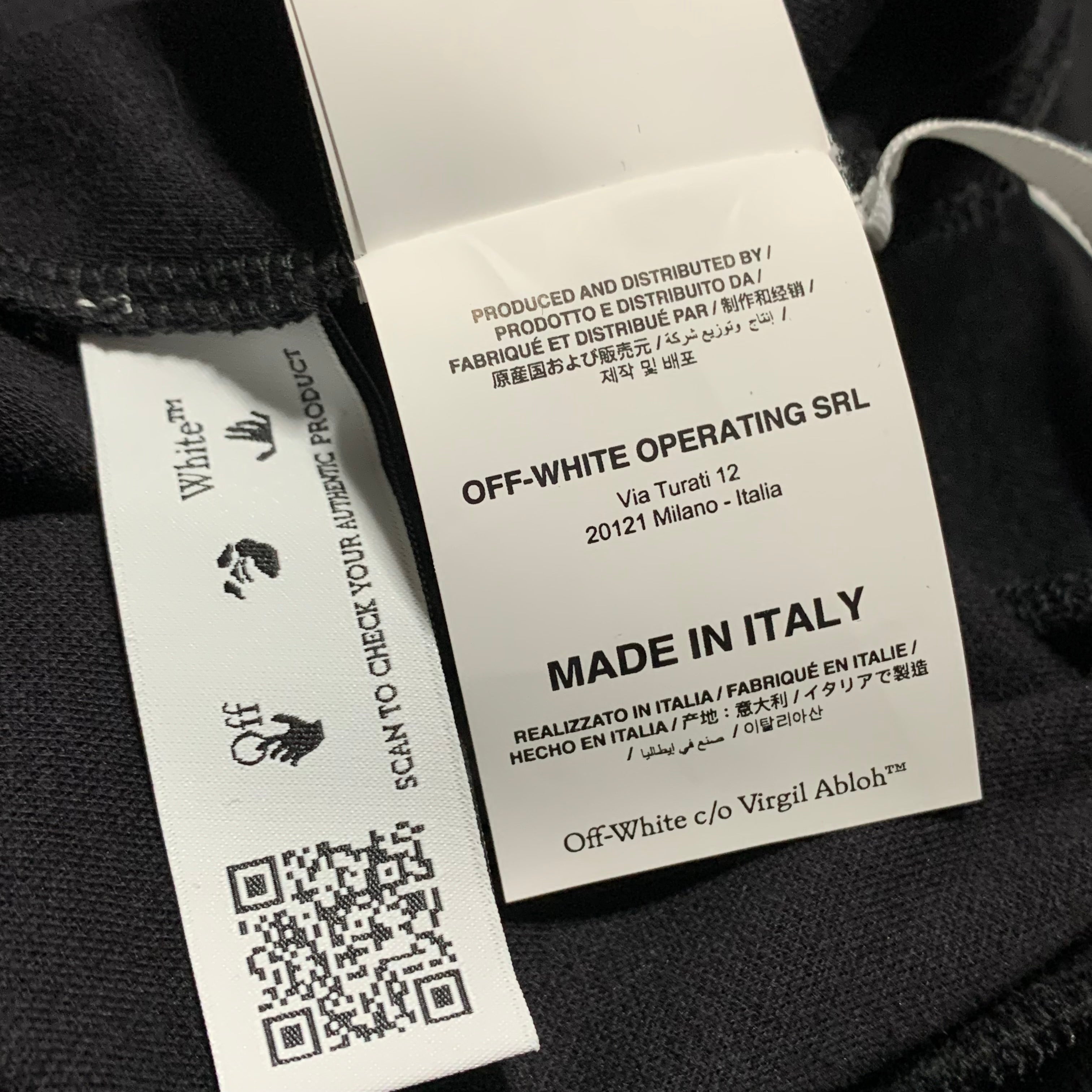 Off White Medium Jacket Single Arrows Black Track Top Jacket Virgil Ablloh