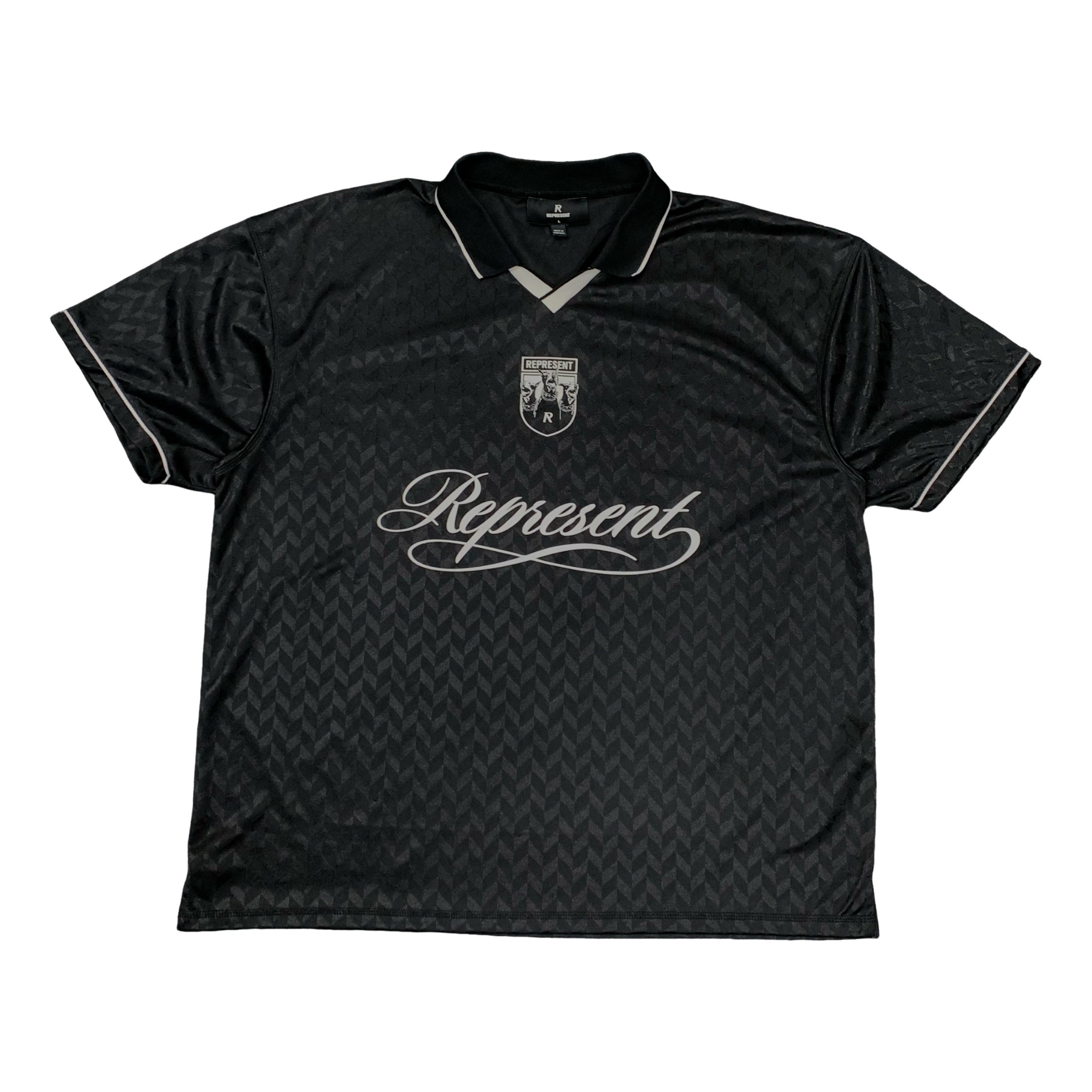 Represent Large Jersey Three Dogs Black Football Jersey Exclusive