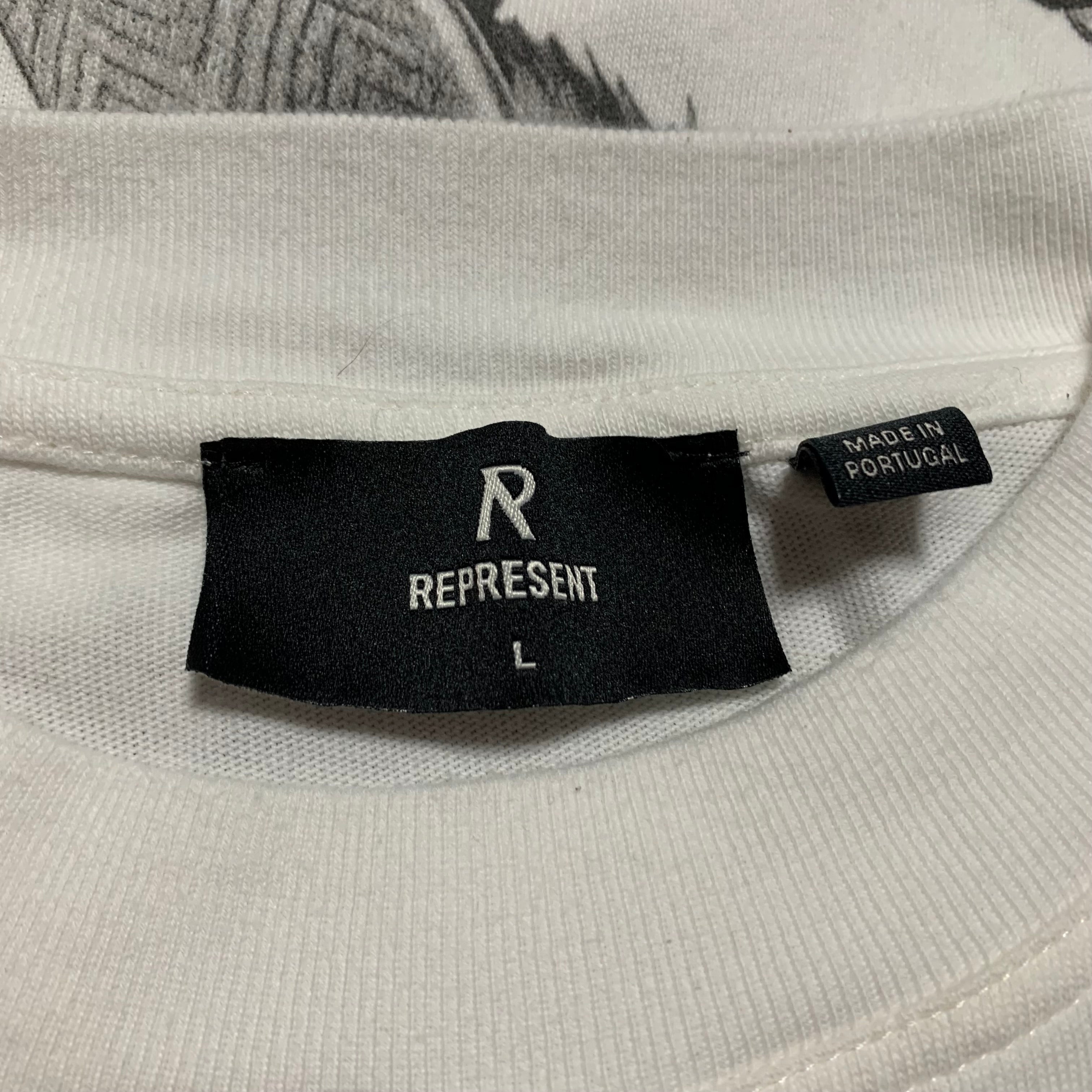 Represent Large Elegance In Motion Flat White Tee