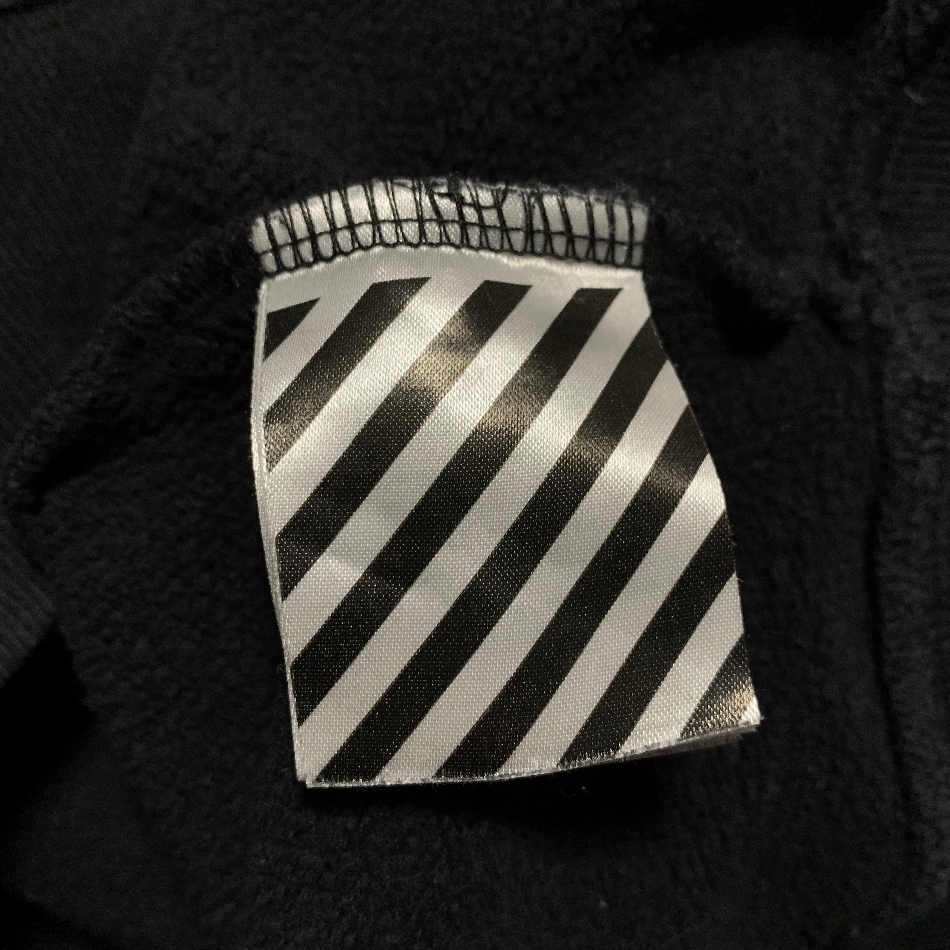 Off White Medium Wolf Graphic Black Sweatshirt Crewneck Virgil Abloh