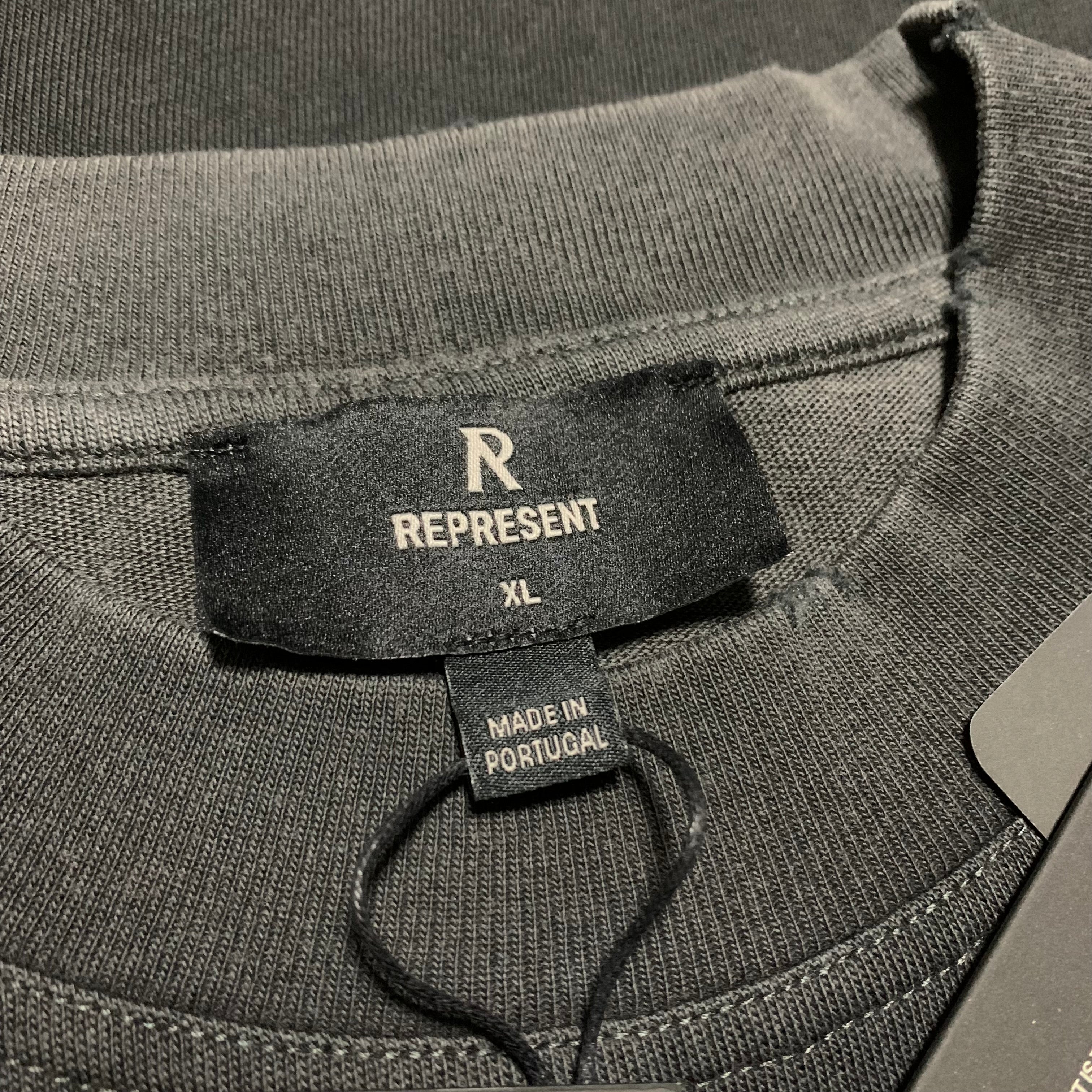 Represent XL Only The Strong Survive Vintage Black Tee Shark