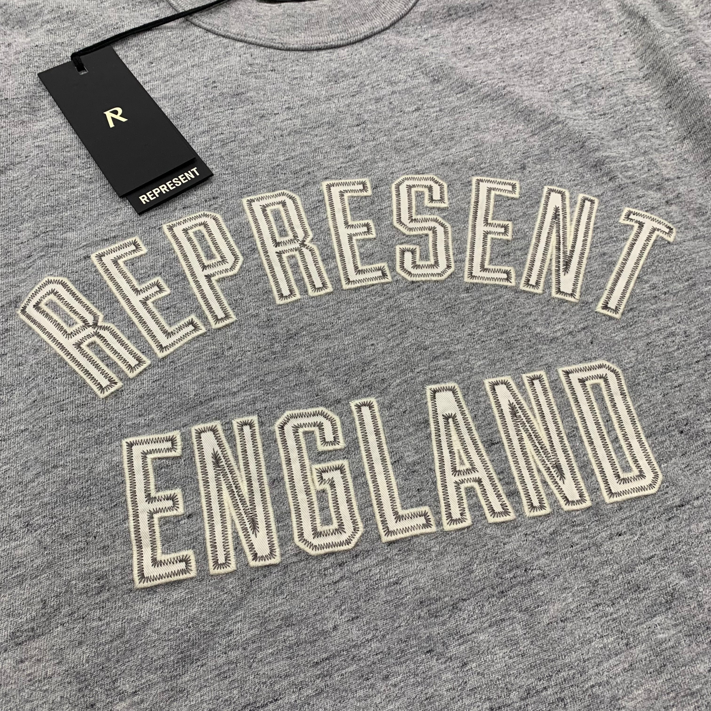 Represent Small Tee England Graphic Grey T-Shirt