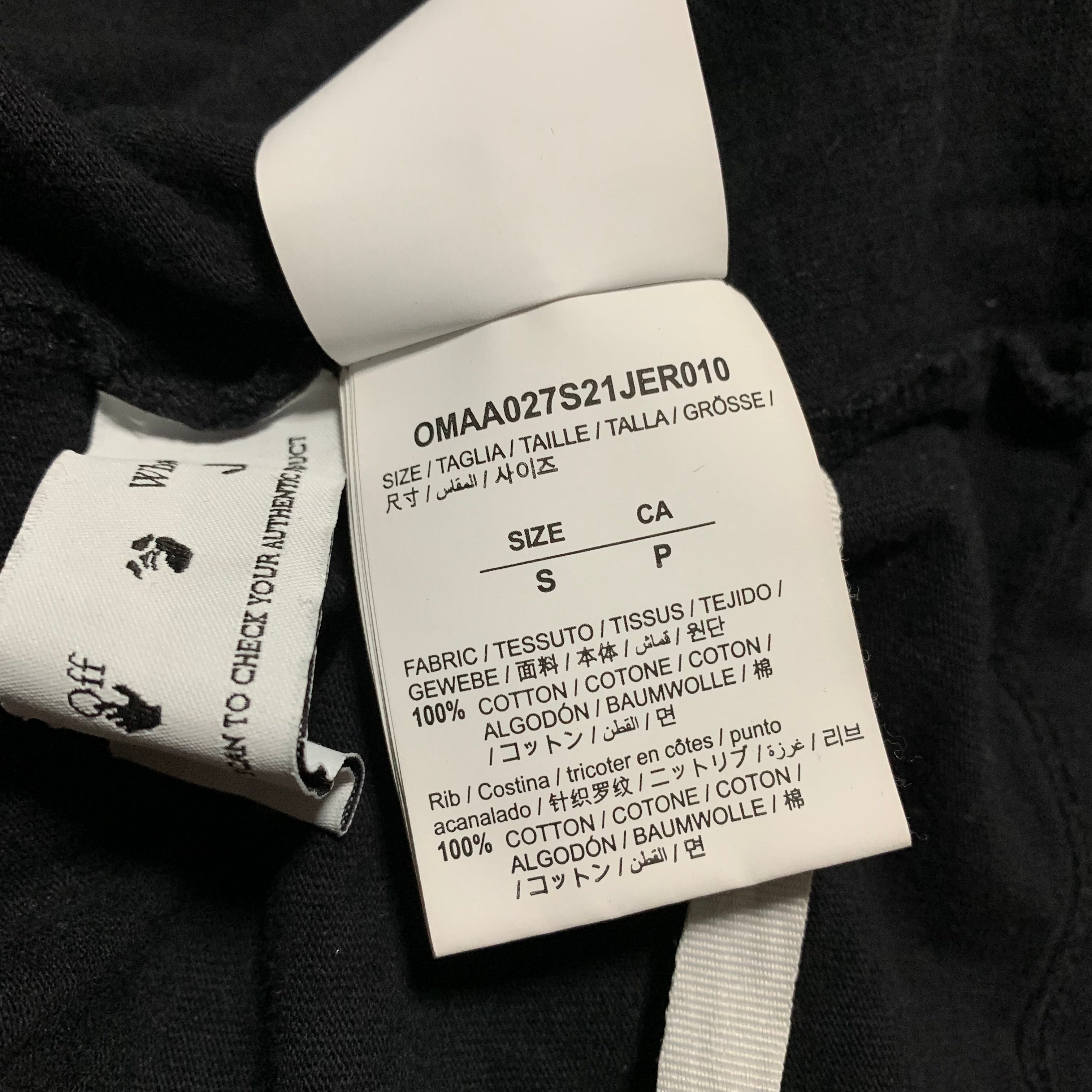 Off White Small Caravaggio Arrows Black Tee Virgil Abloh Sprayed Graffiti