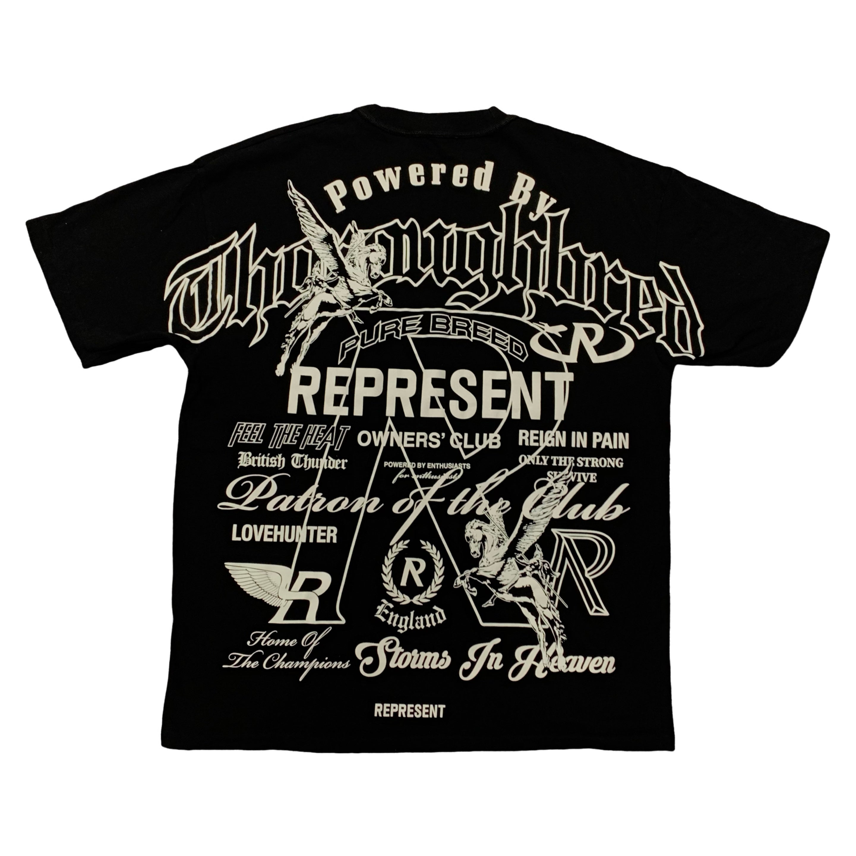 Represent Medium Tee Icon Collection Jet Black T-Shirt