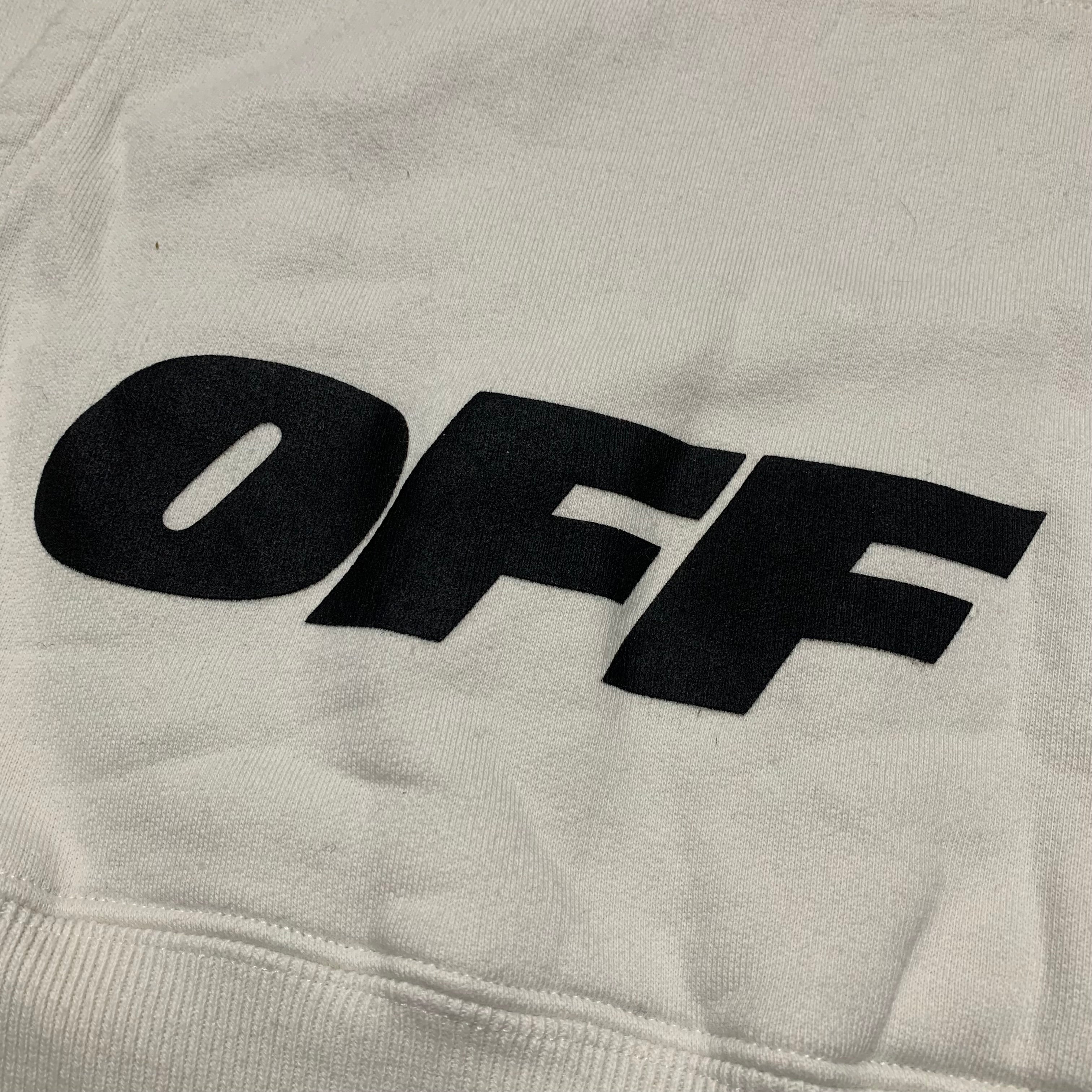 Off White Small Hoodie White Virgil Abloh Logo