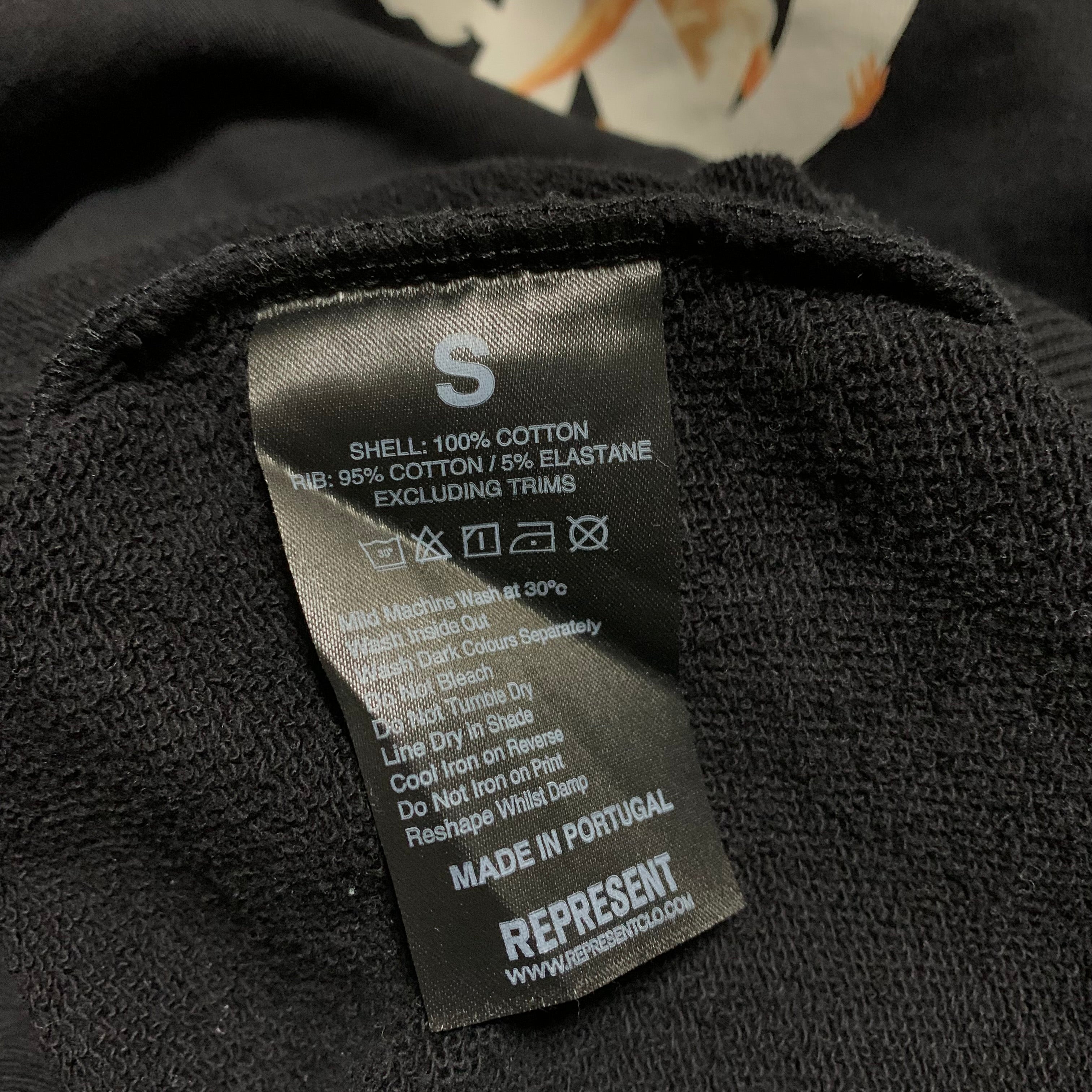 Represent Small Storms Of Heaven Jet Black Sweater Sweatshirt Crewneck