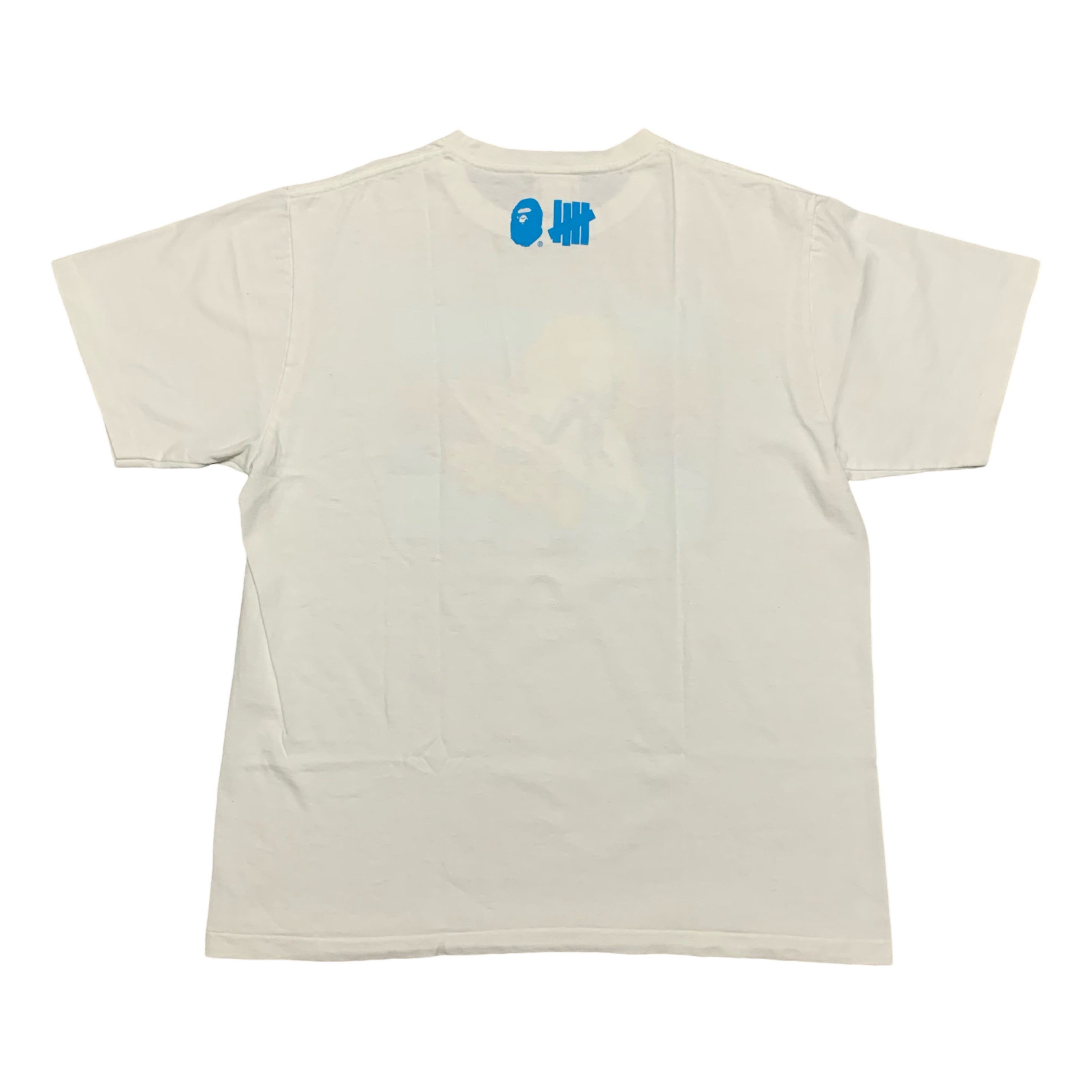 Bape Large Undefeated Surfing Ape Head White Tee A Bathing Ape