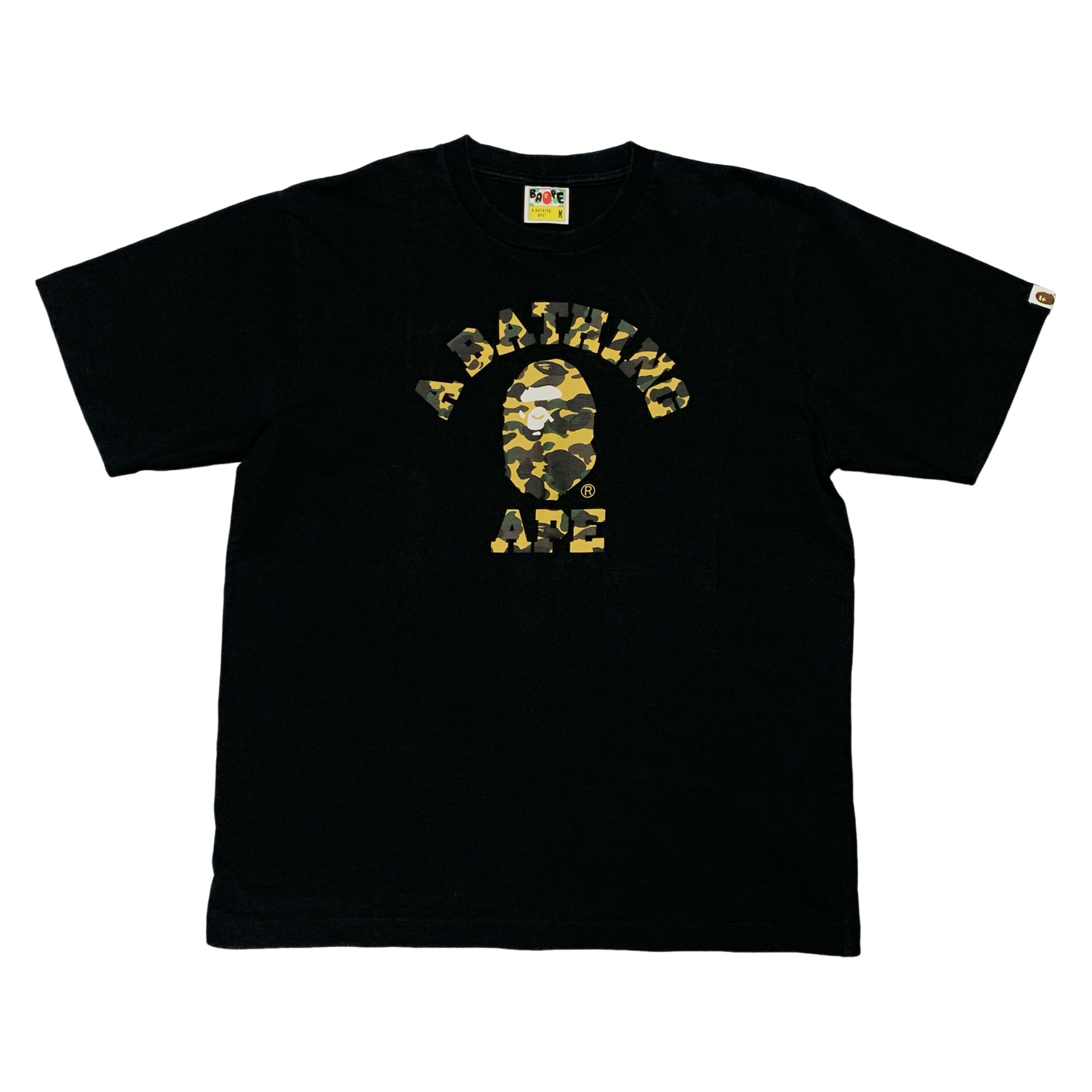 Bape Medium College 1st Camo Black Tee A Bathing Ape