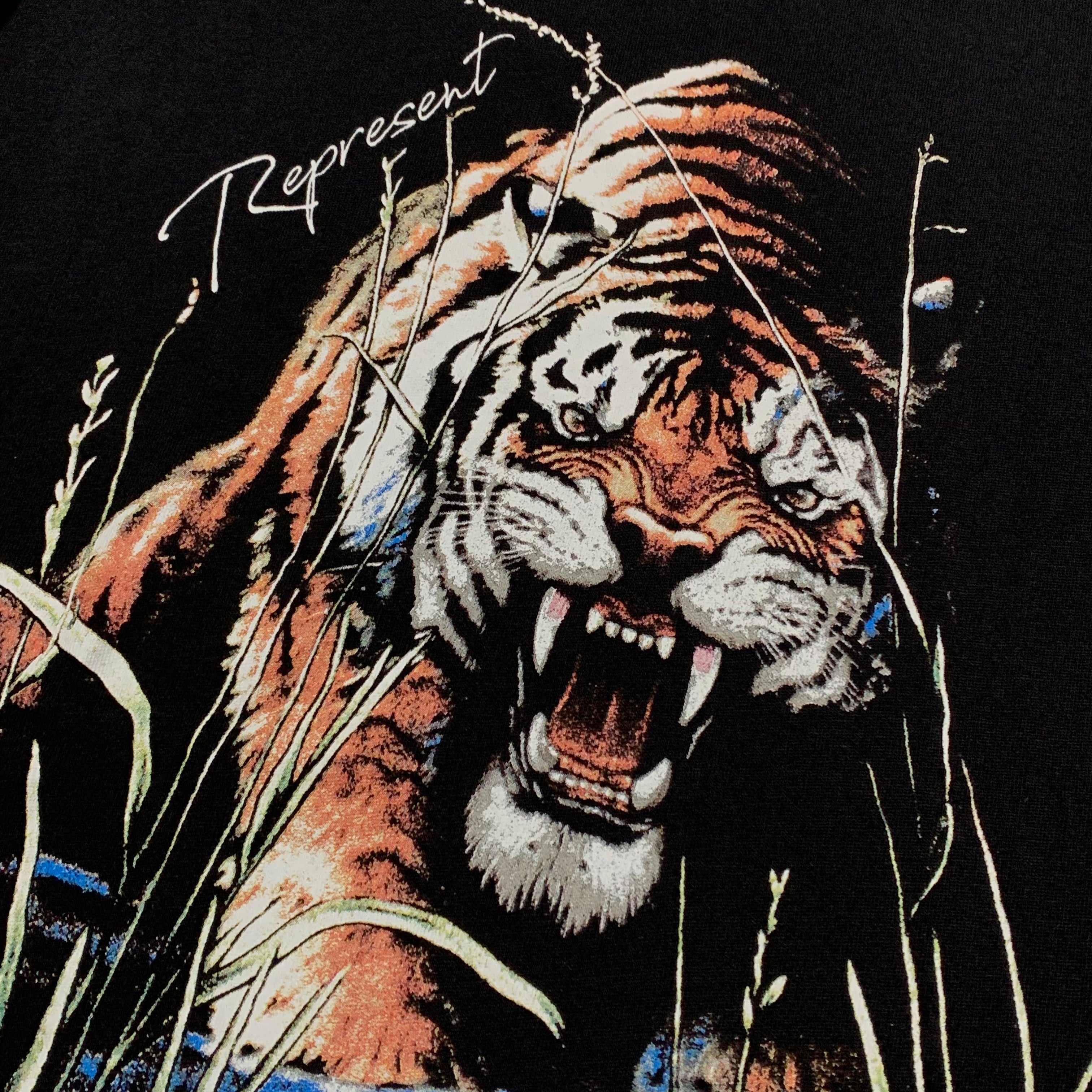 Represent Medium Welcome To The Jungle Off Black Tee