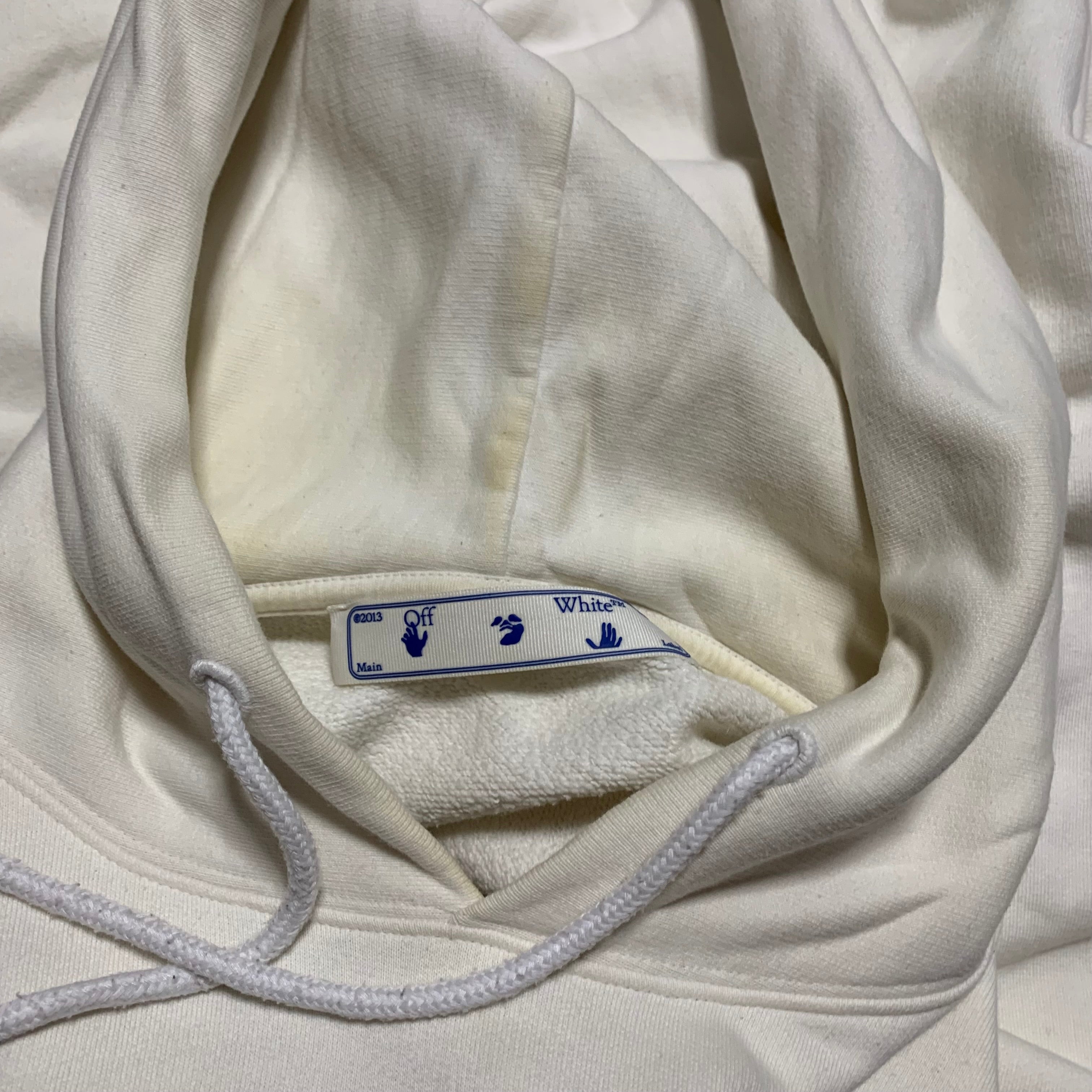 Off White Medium Caravaggio Painting White Hoodie Virgil Abloh
