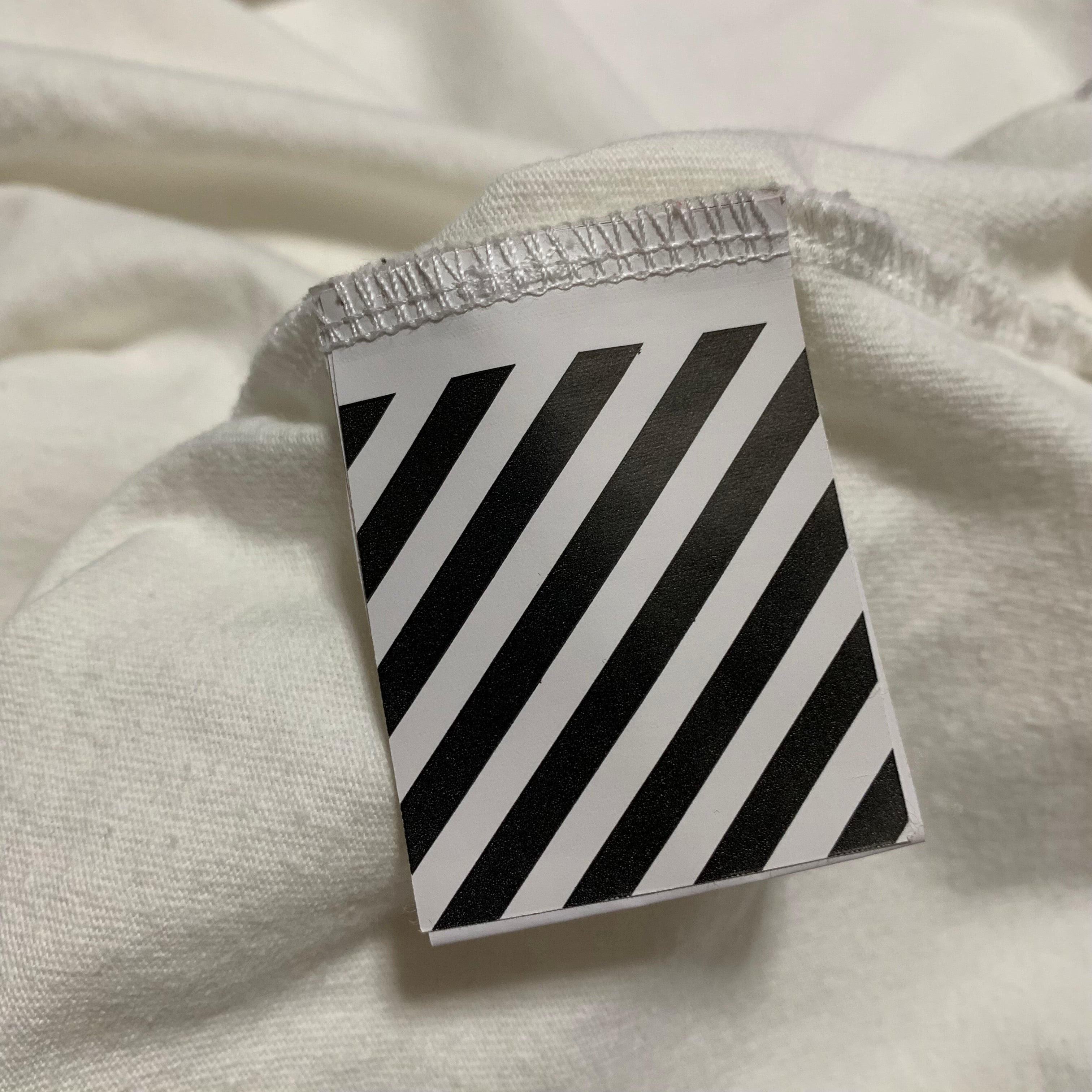 Off White Medium Ocean Debris White Tee Virgil Abloh