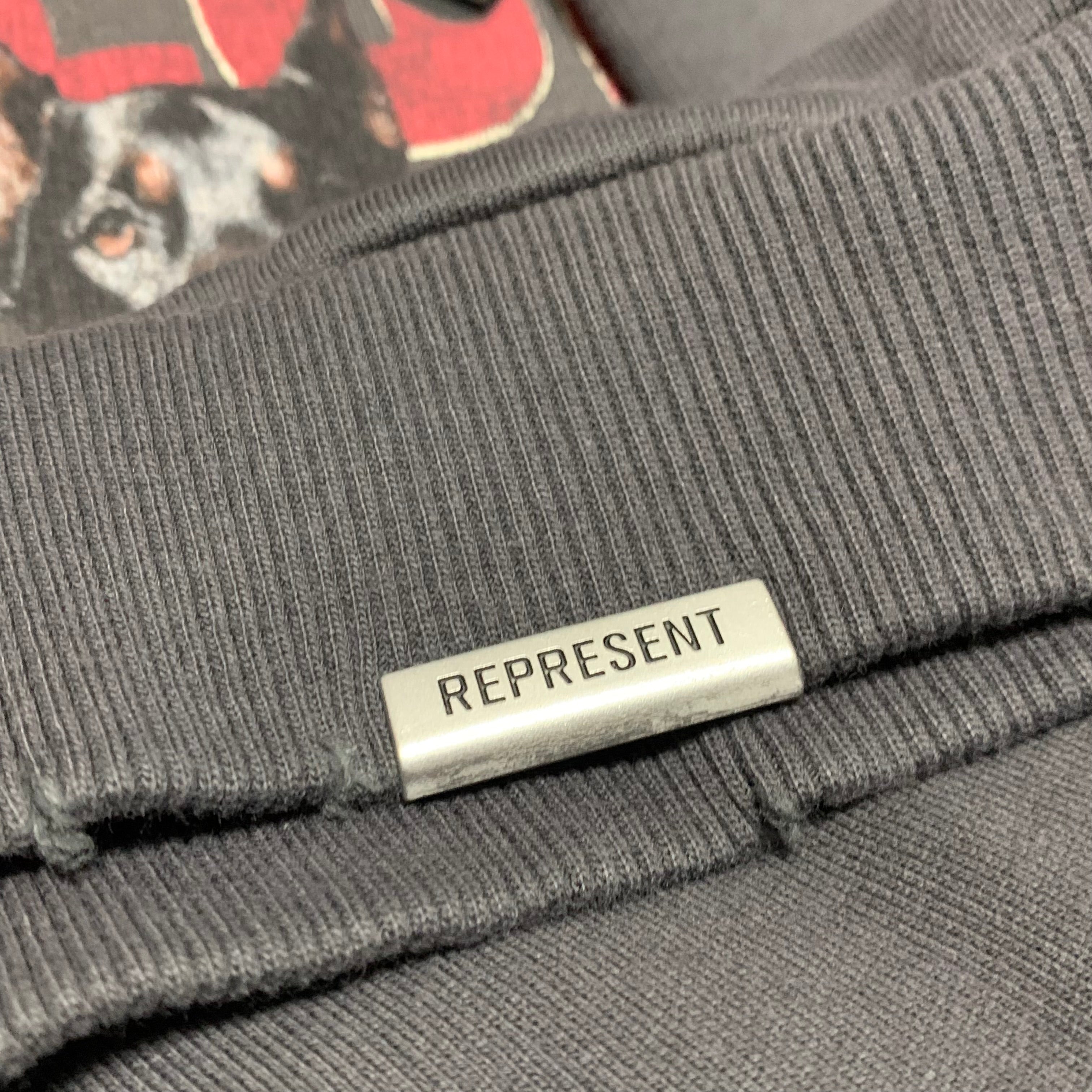Represent Large Dream On Tour Sun Fade Grey Hoodie (RRP £180)