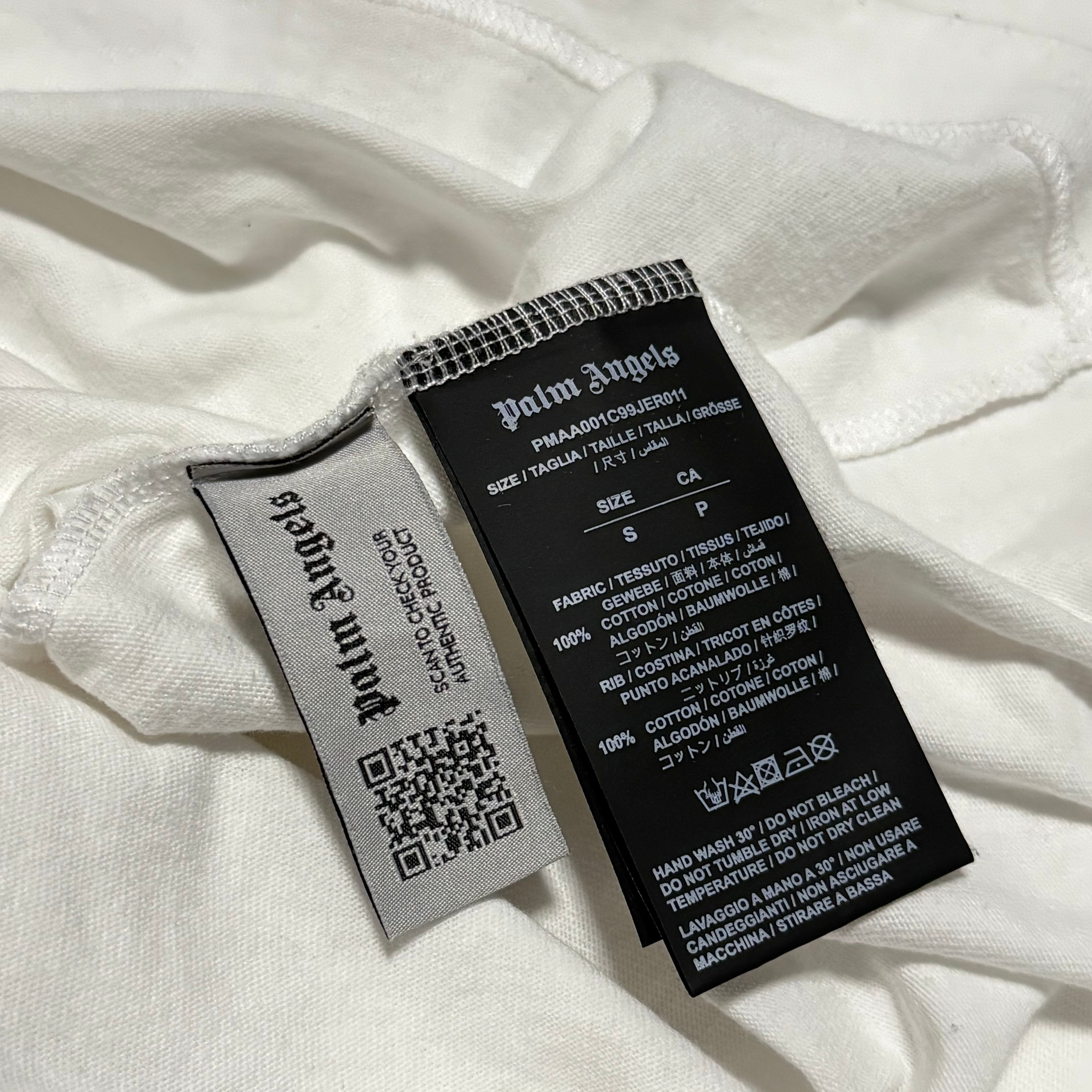 Palm Angels Small Miami Sprayed White Tee