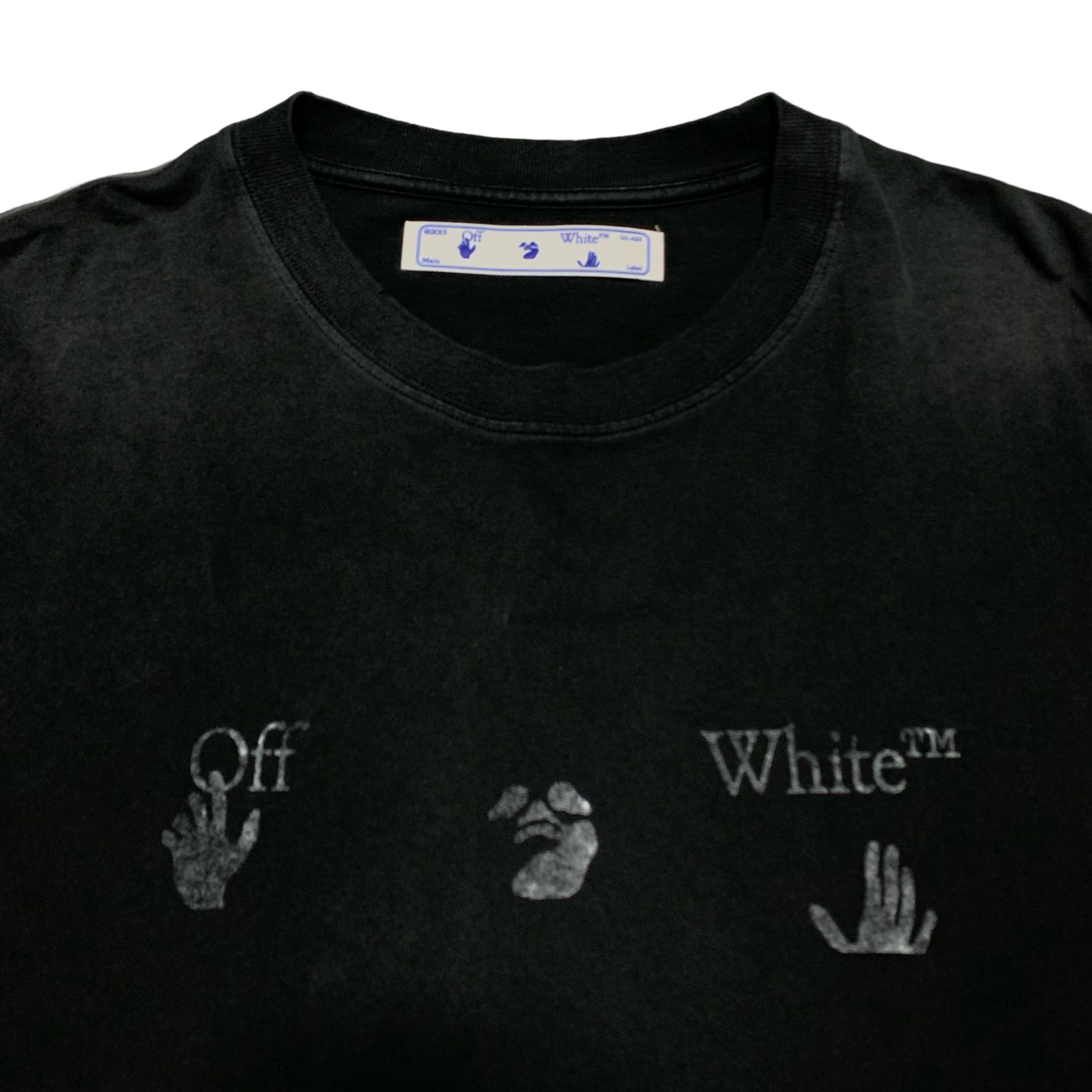 Off White Small Vintage Logo Black Tee Virgil Abloh