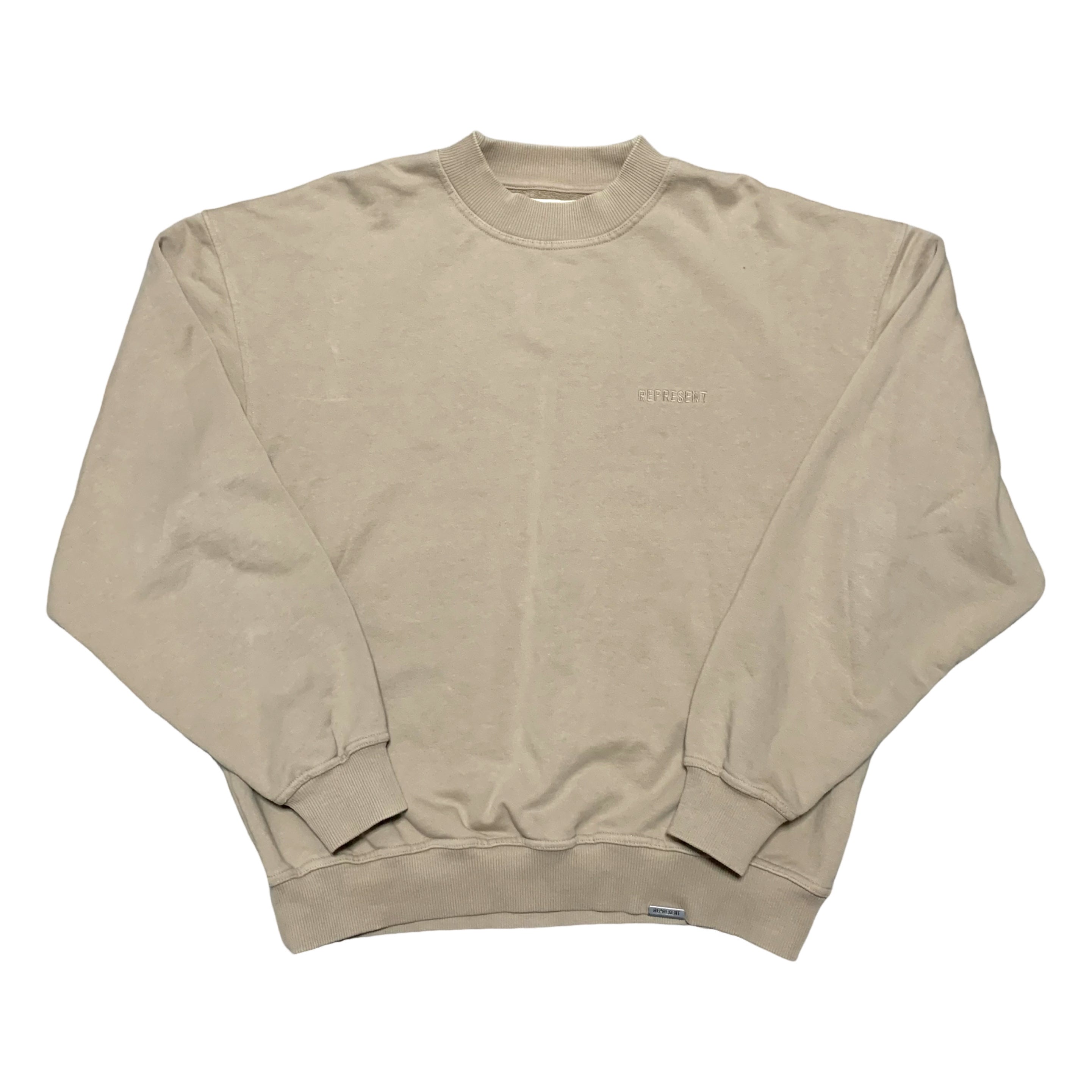 Represent Medium Blanks Beige Sweater Sweatshirt Crewneck