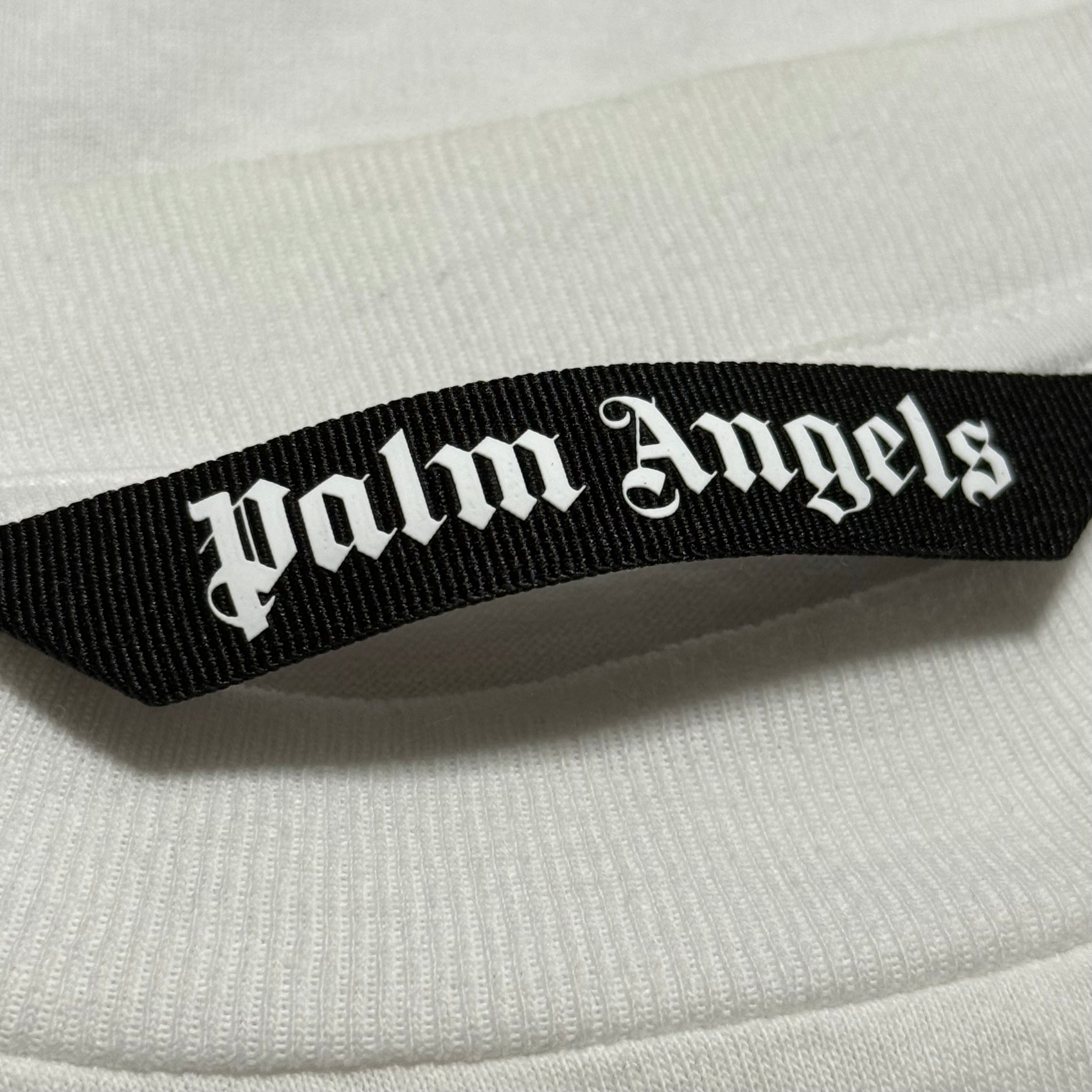 Palm Angels Small Miami Sprayed White Tee