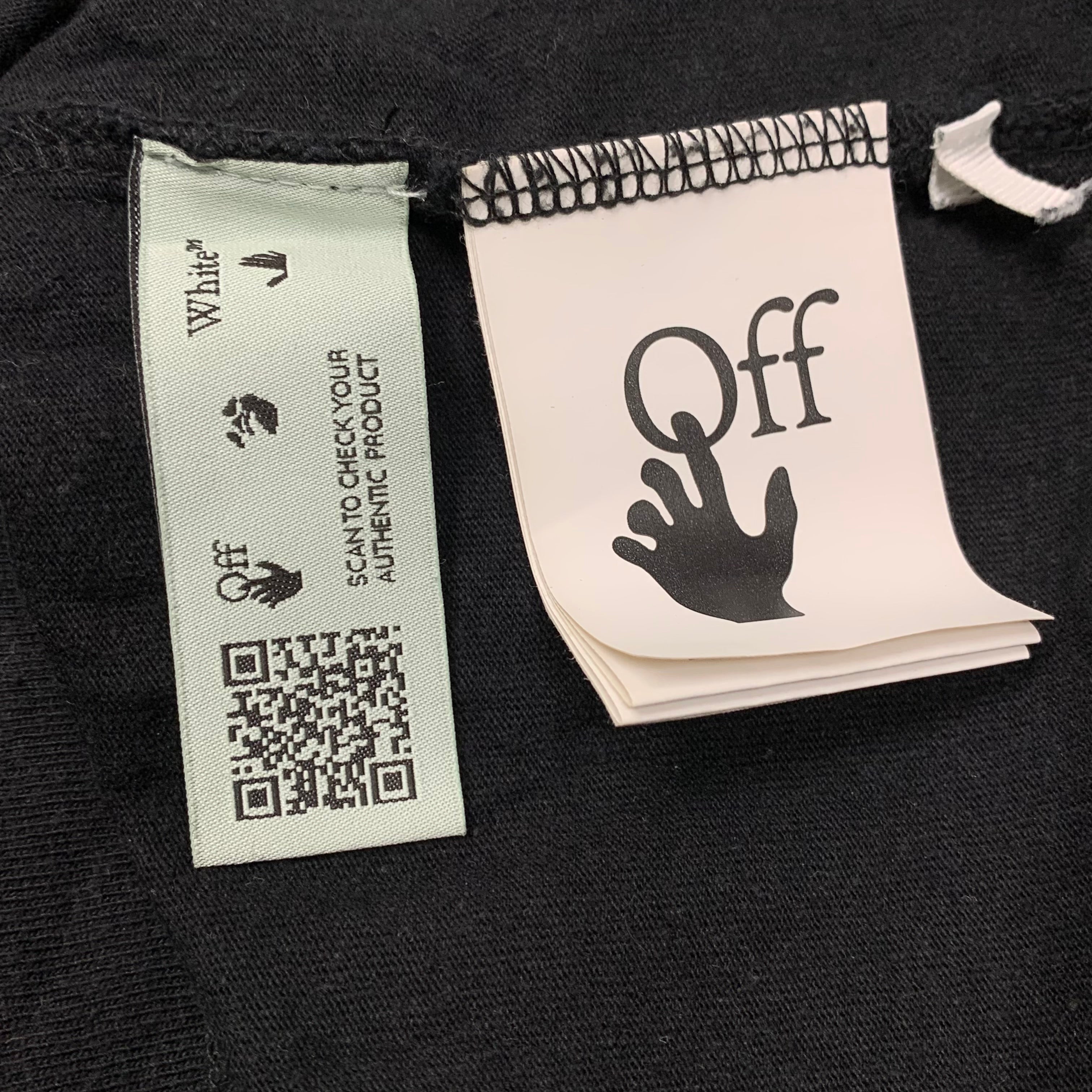 Off White XS Tee Pink Marker Arrows Black T-Shirt Virgil Abloh