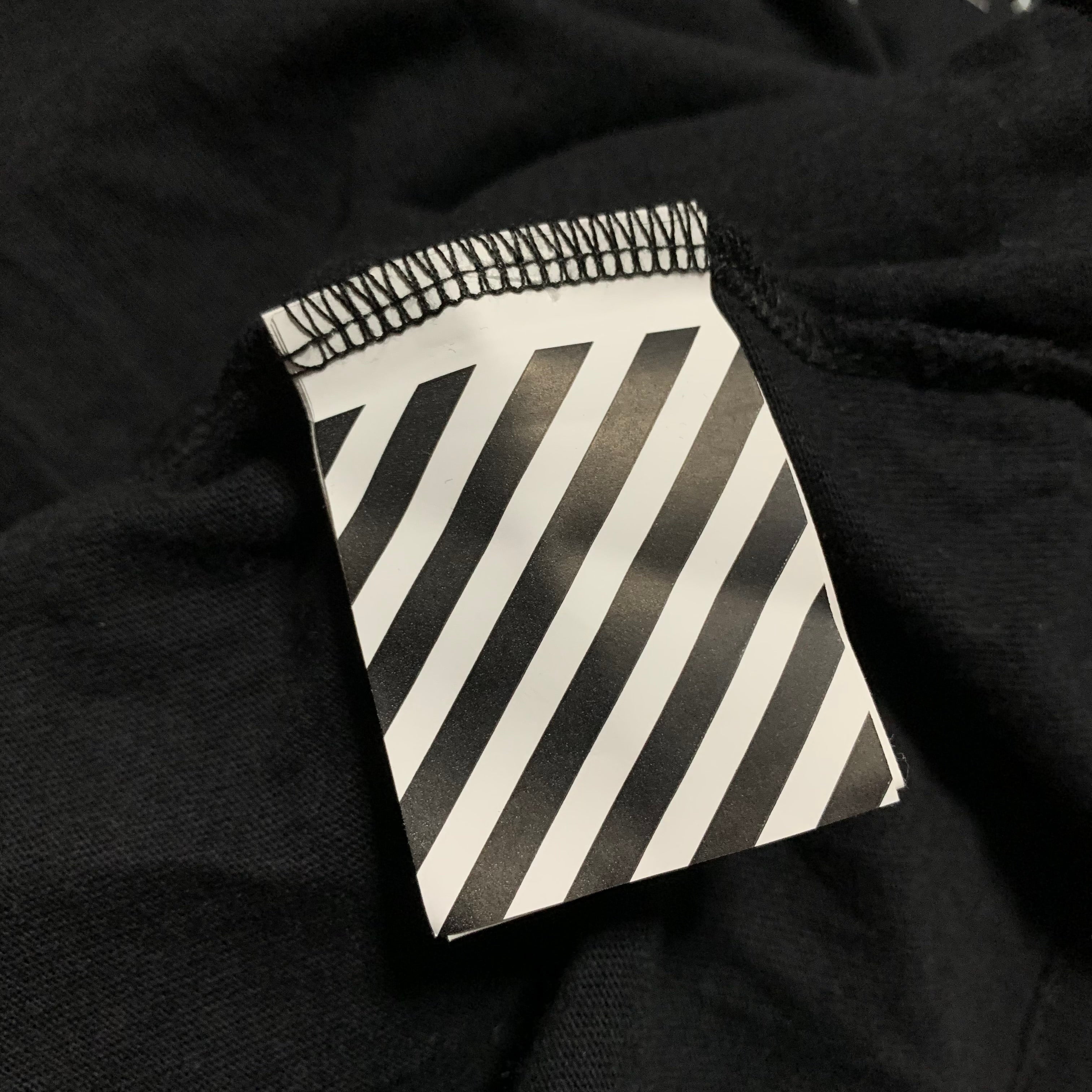 Off White Medium Fence Arrows Black Tee Virgil Abloh