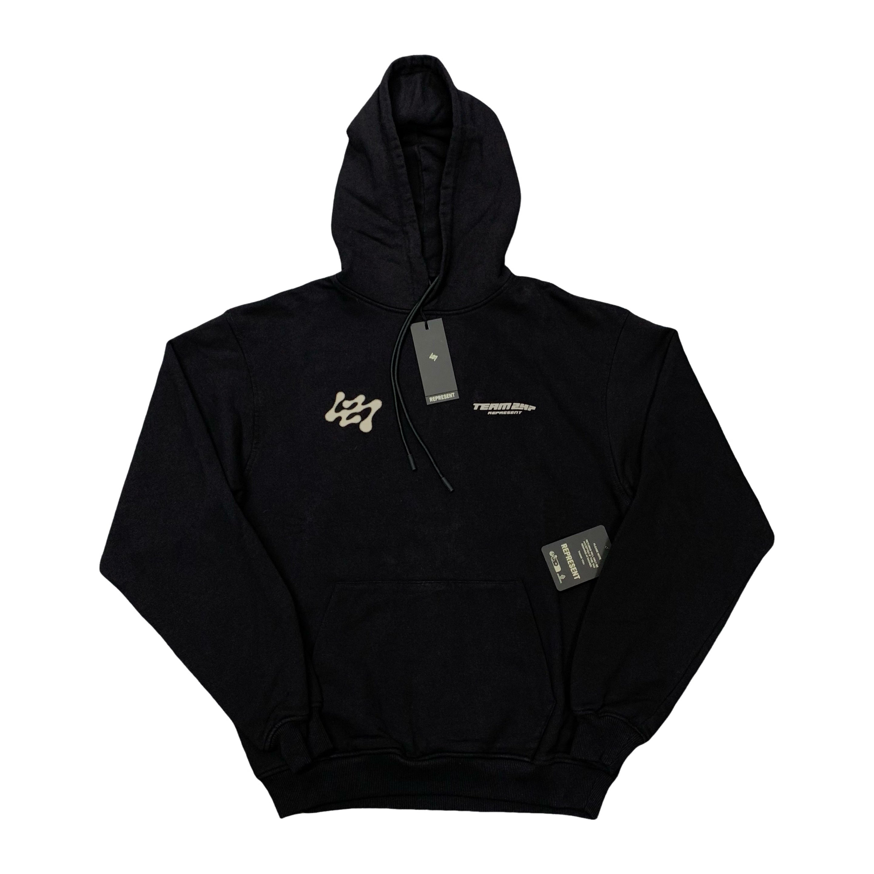 Represent Small Hoodie 247 Future Terrains Oversized Black Hoodie