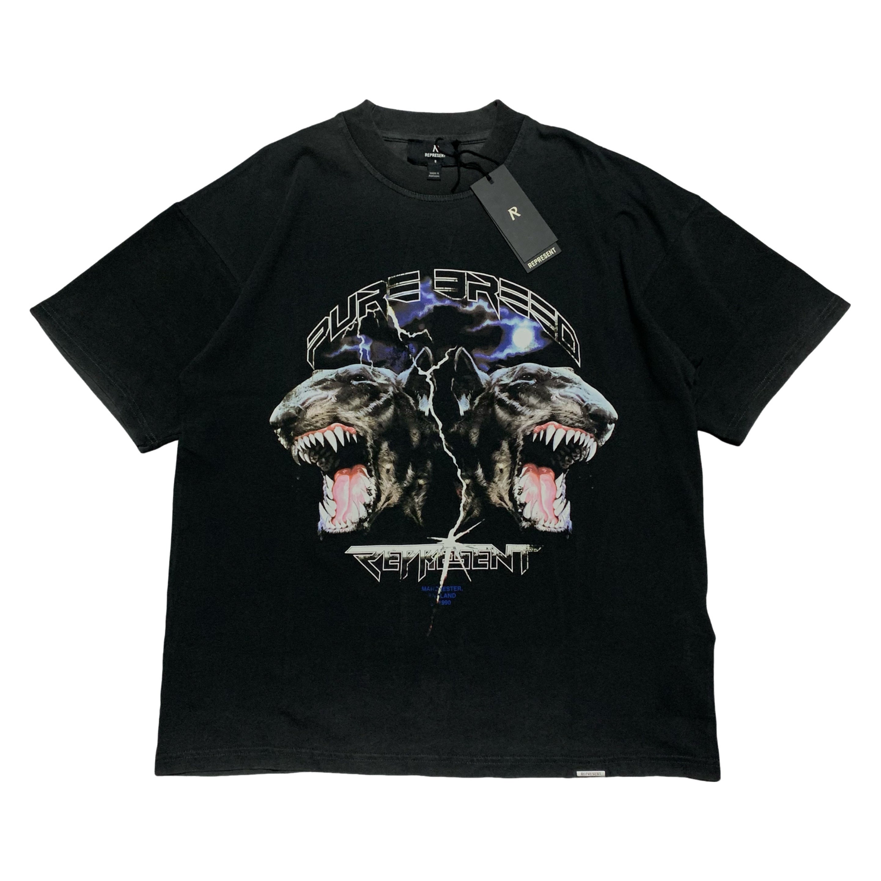 Represent Small Pure Breed Graphic Black Tee