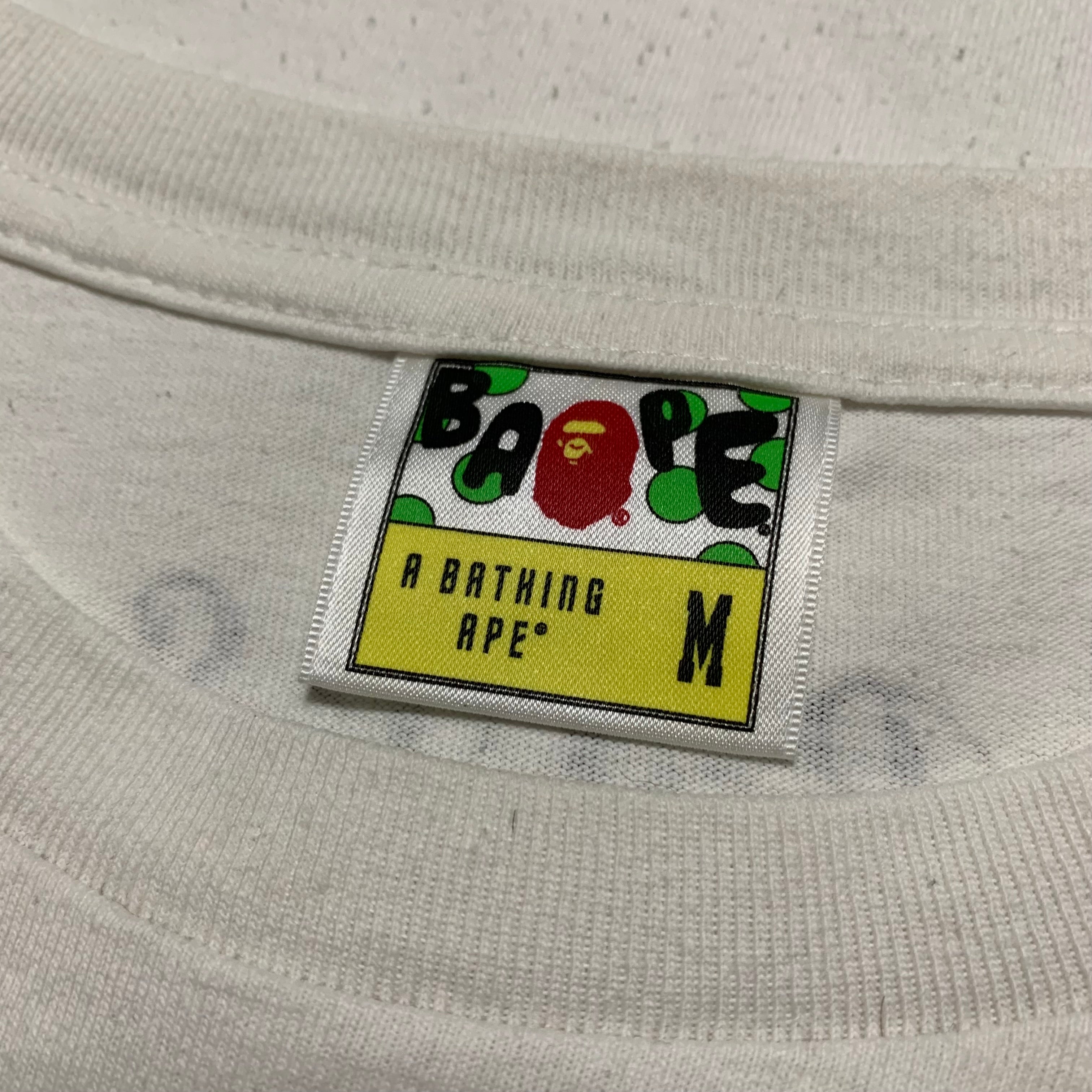 Bape Medium Busy Works New York Camo White Tee