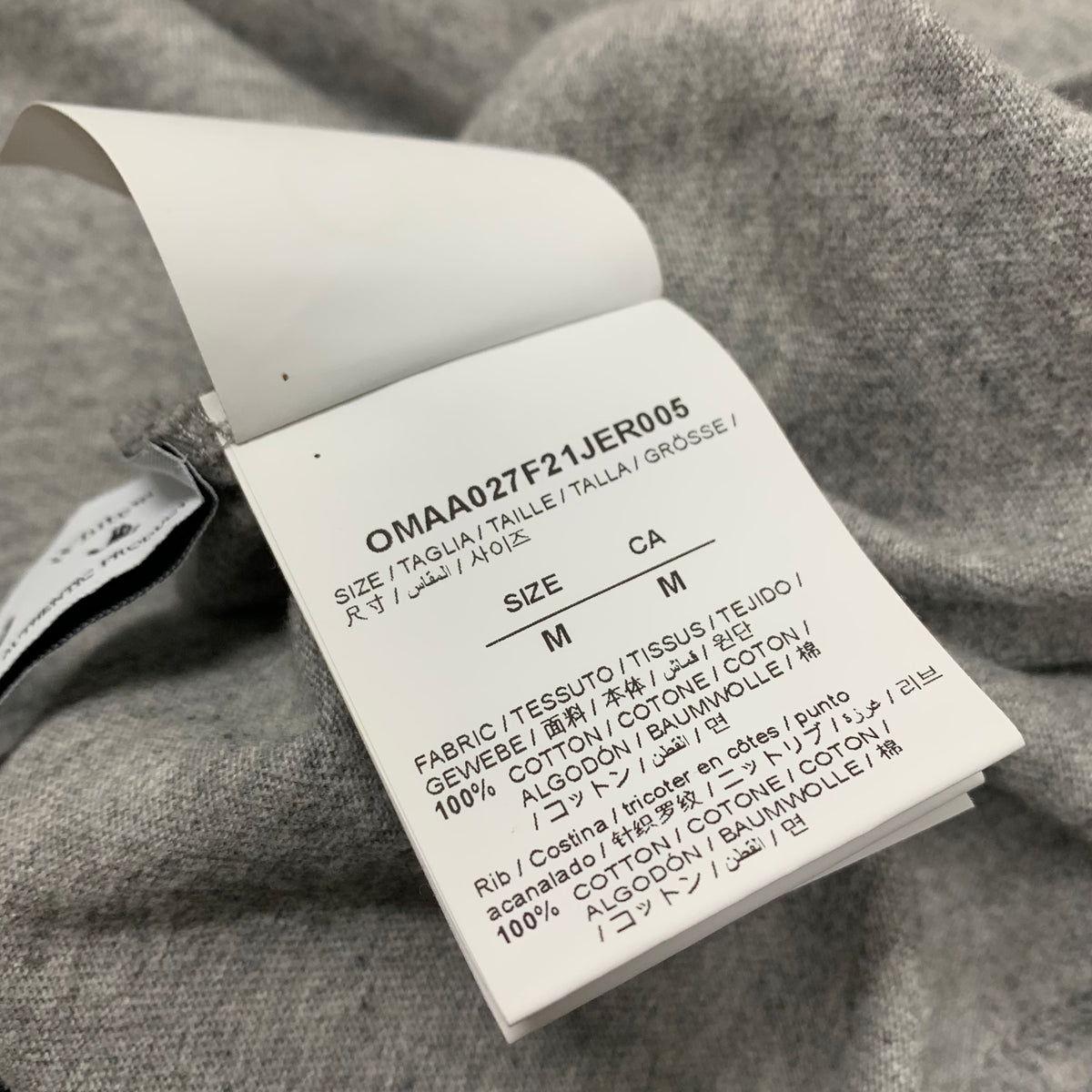 Off White Medium Tee Degrade Arrows Grey T-Shirt Virgil Abloh