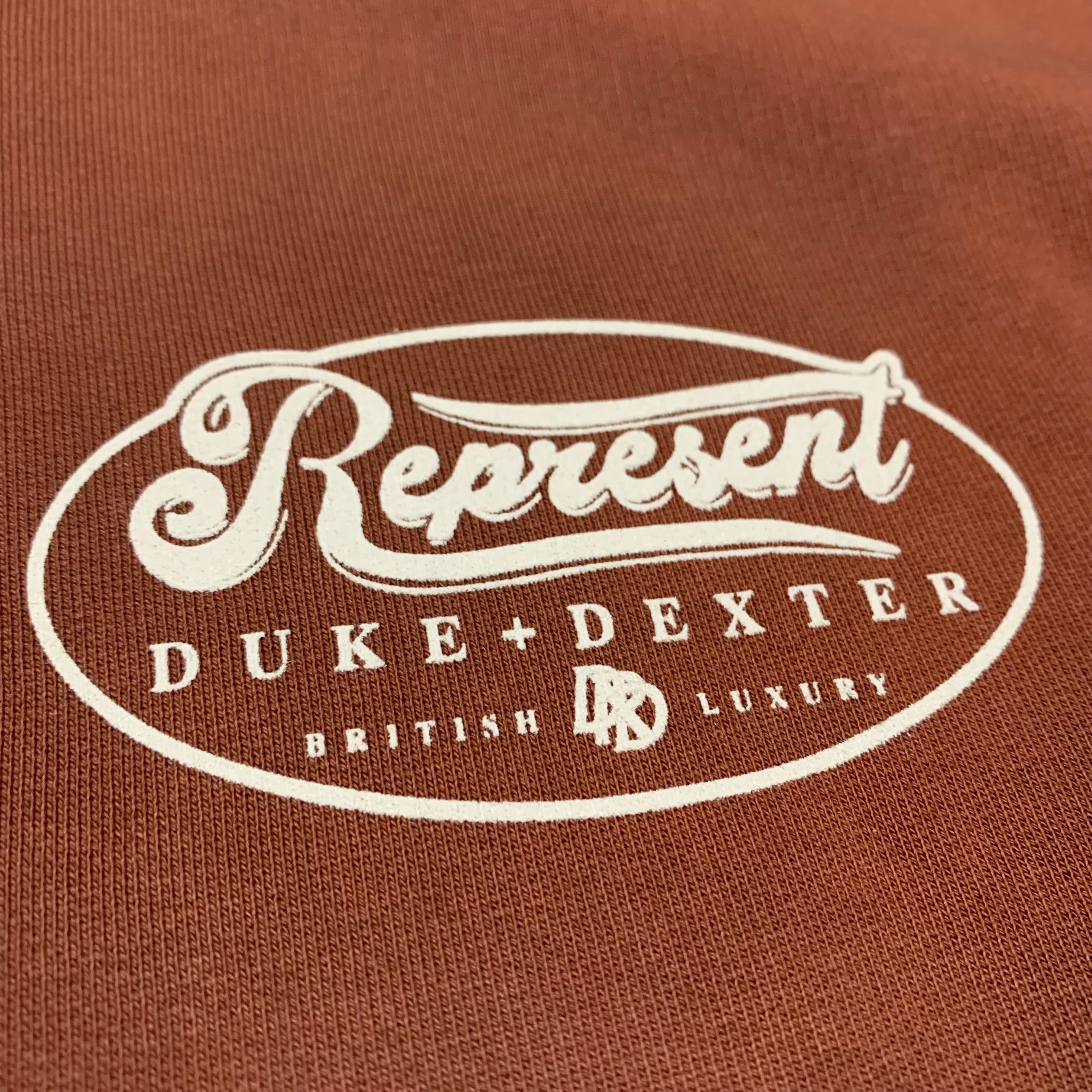 Represent Small Duke + Dexter Rust British Luxury Hoodie (RRP £180)