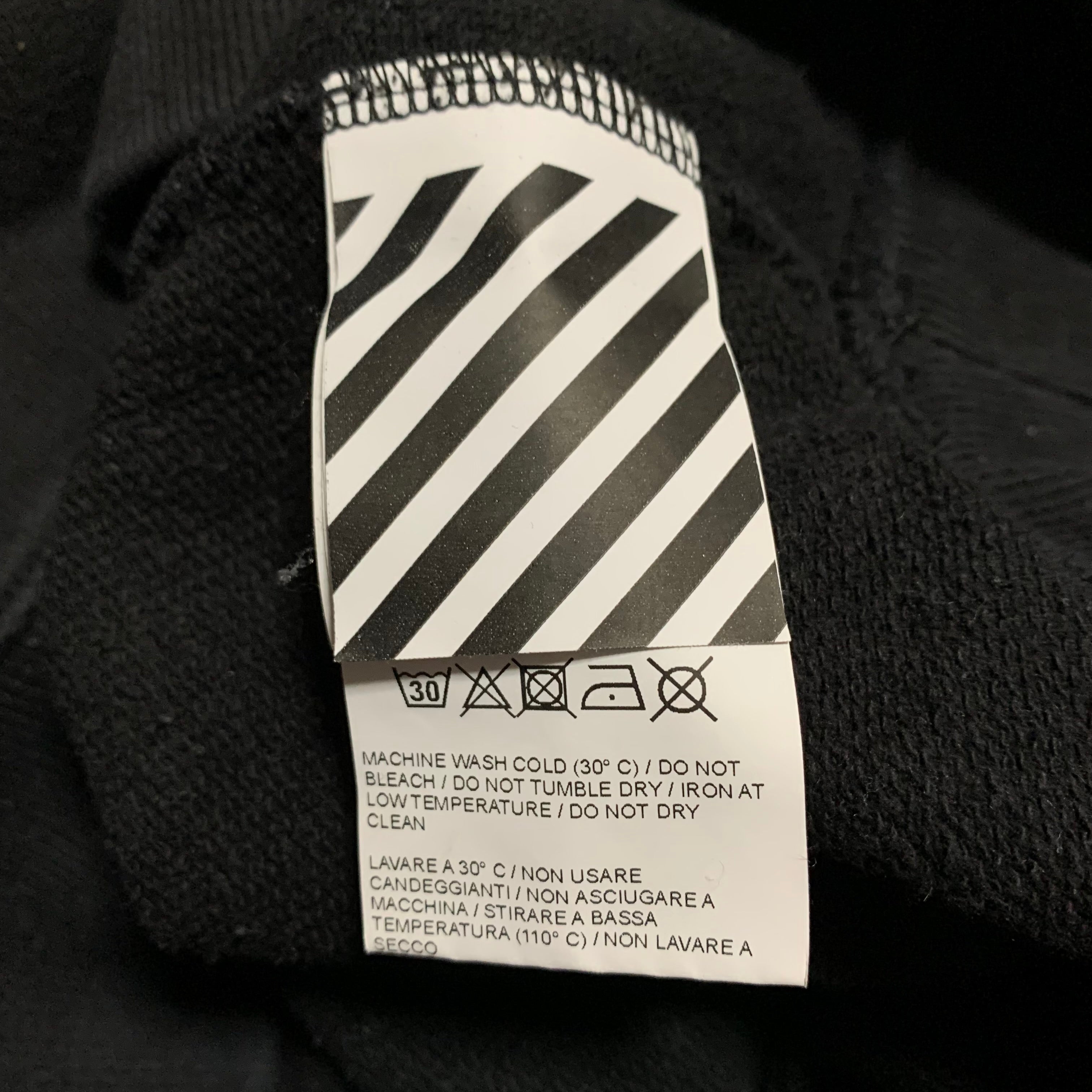 Off White XS Impressionism Arrows Black Sweatshirt Crewneck Virgil Abloh
