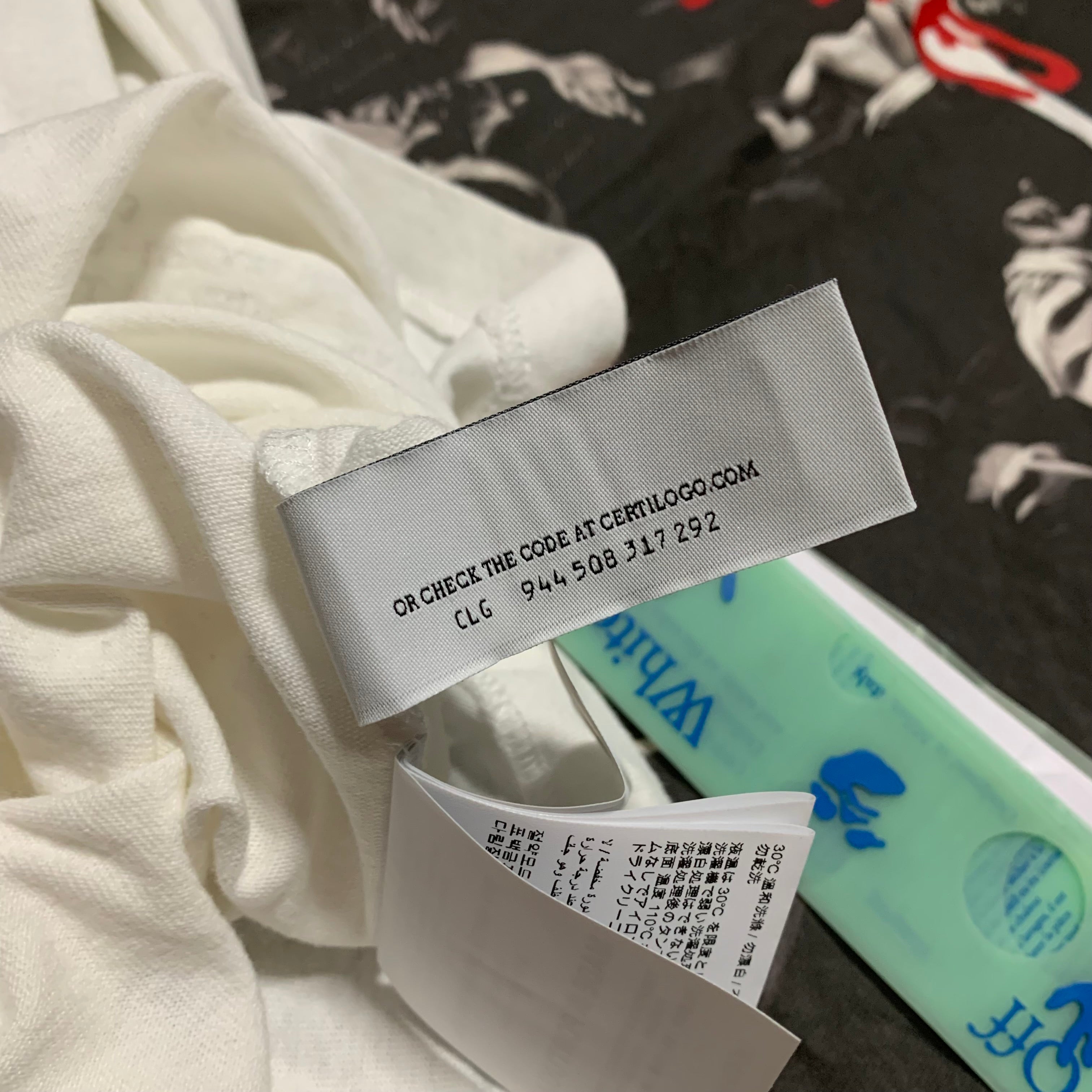 Off White Small Caravaggio Till The End White Tee Virgil Abloh