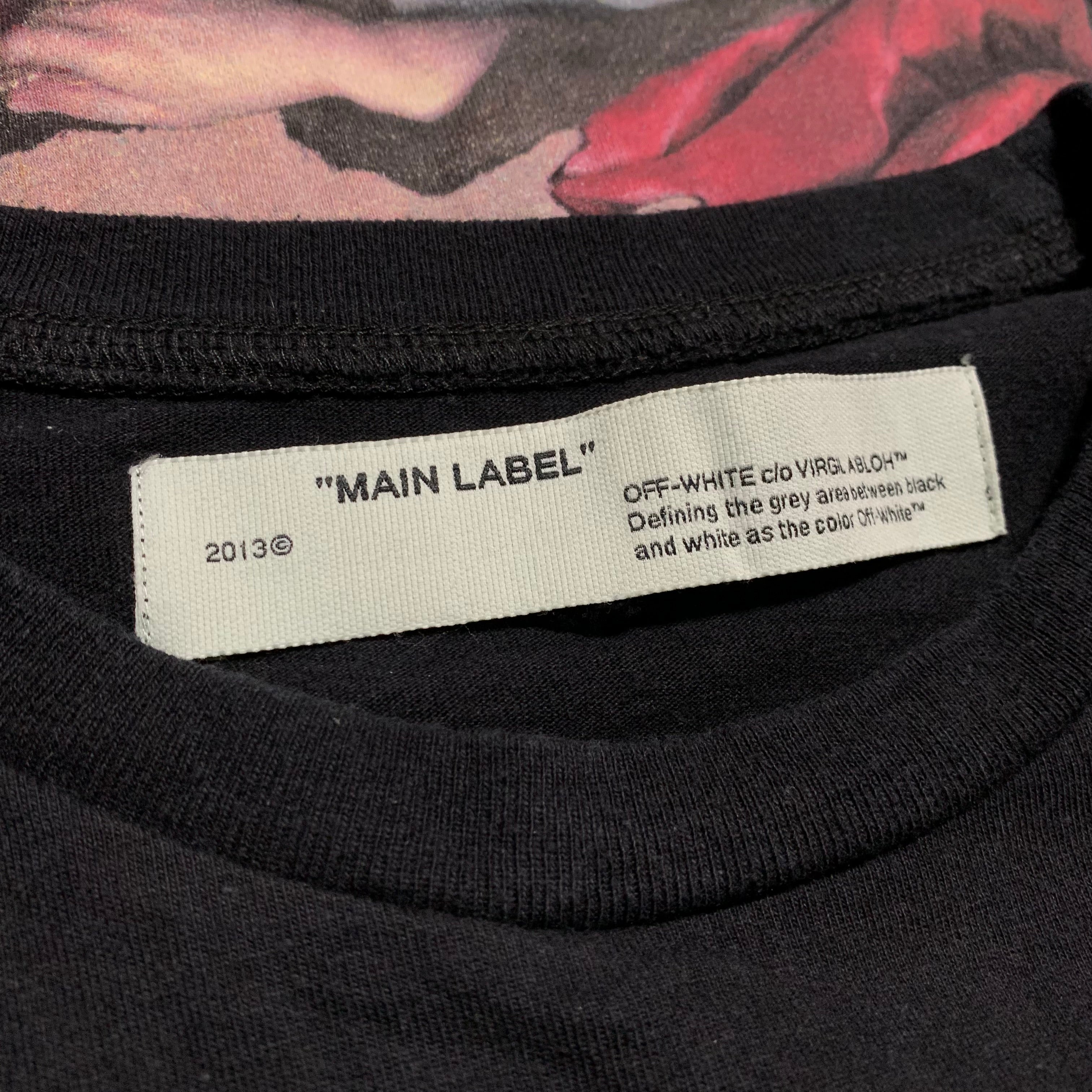 Off White Large Mariana De Silva Black Tee Virgil Abloh